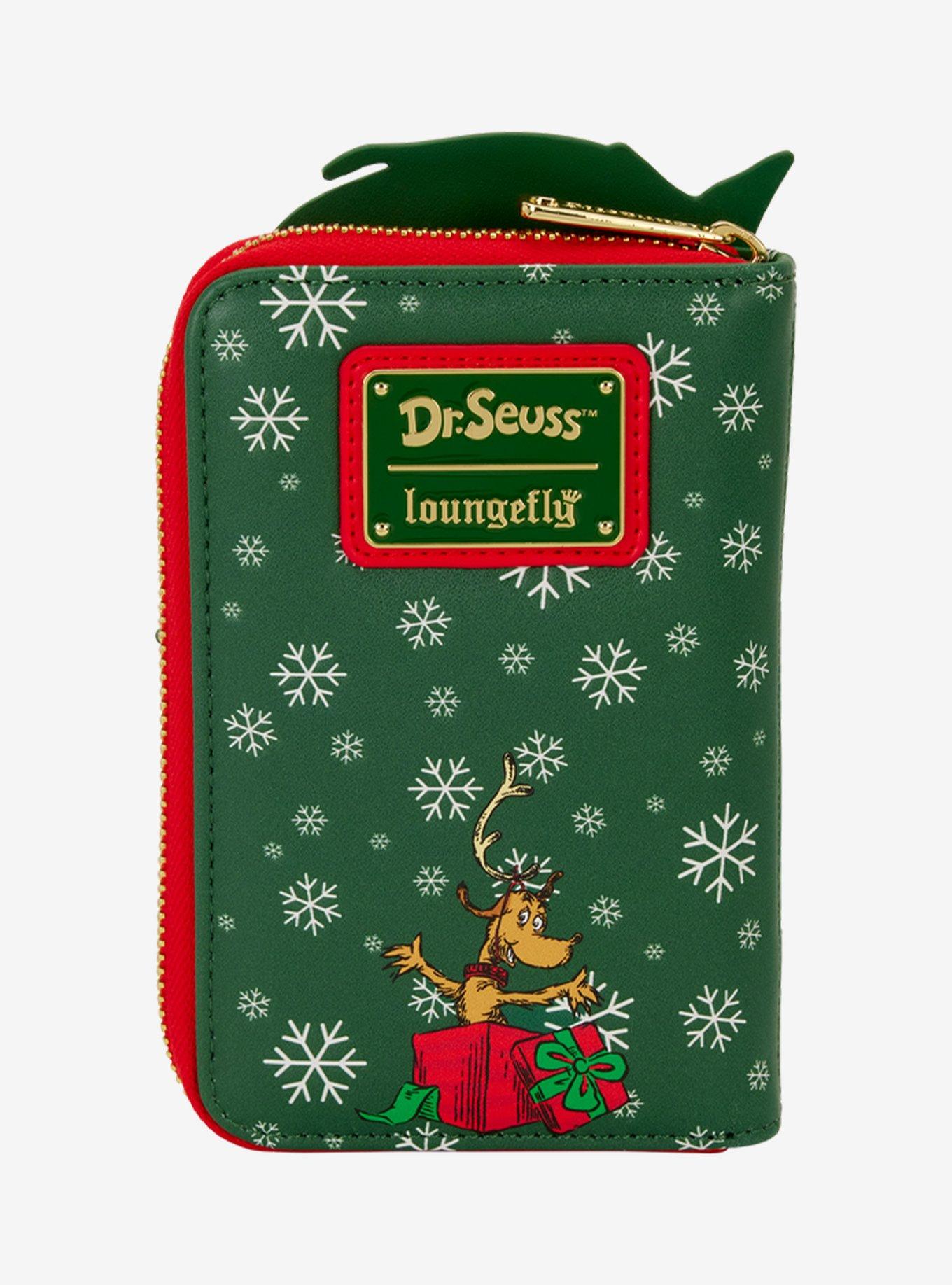 Loungefly Dr. Seuss How The Grinch Stole Christmas Holiday Tree Figural Zip Wallet