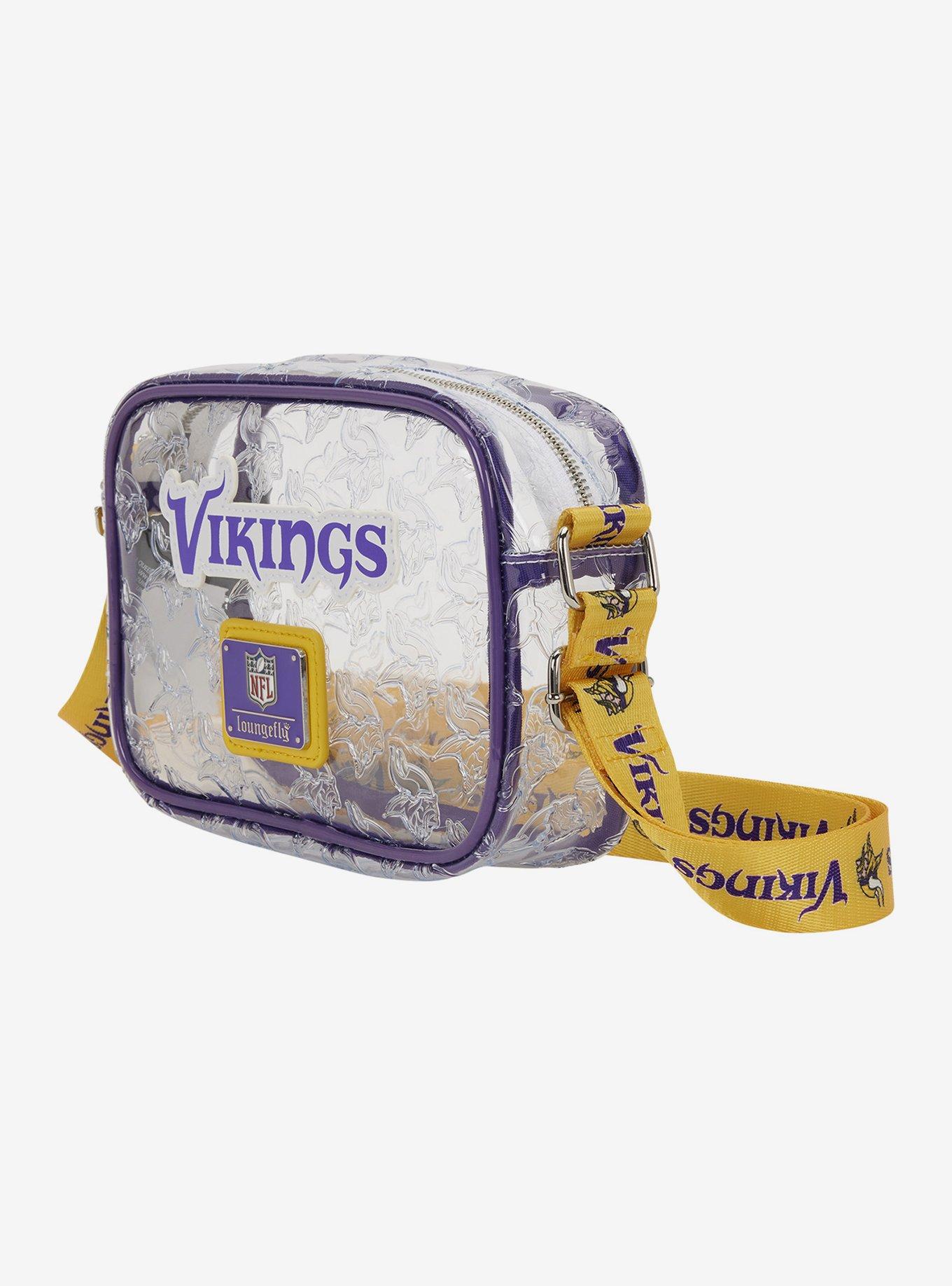 Loungefly NFL Minnesota Vikings Clear Crossbody Bag, , alternate