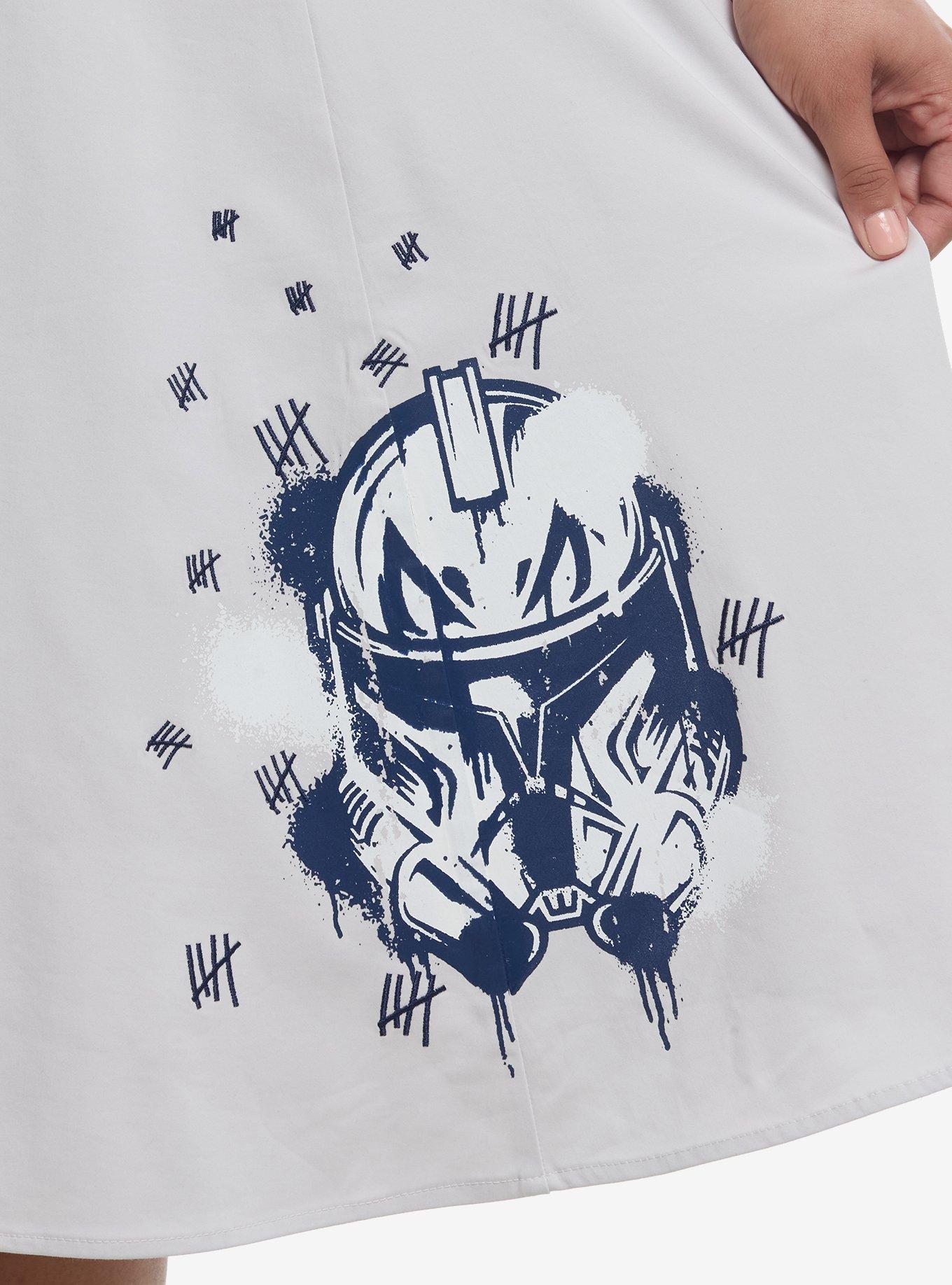 Her Universe Star Wars Captain Rex Retro Dress Plus Size Her Universe Exclusive, MULTI, alternate - view 3