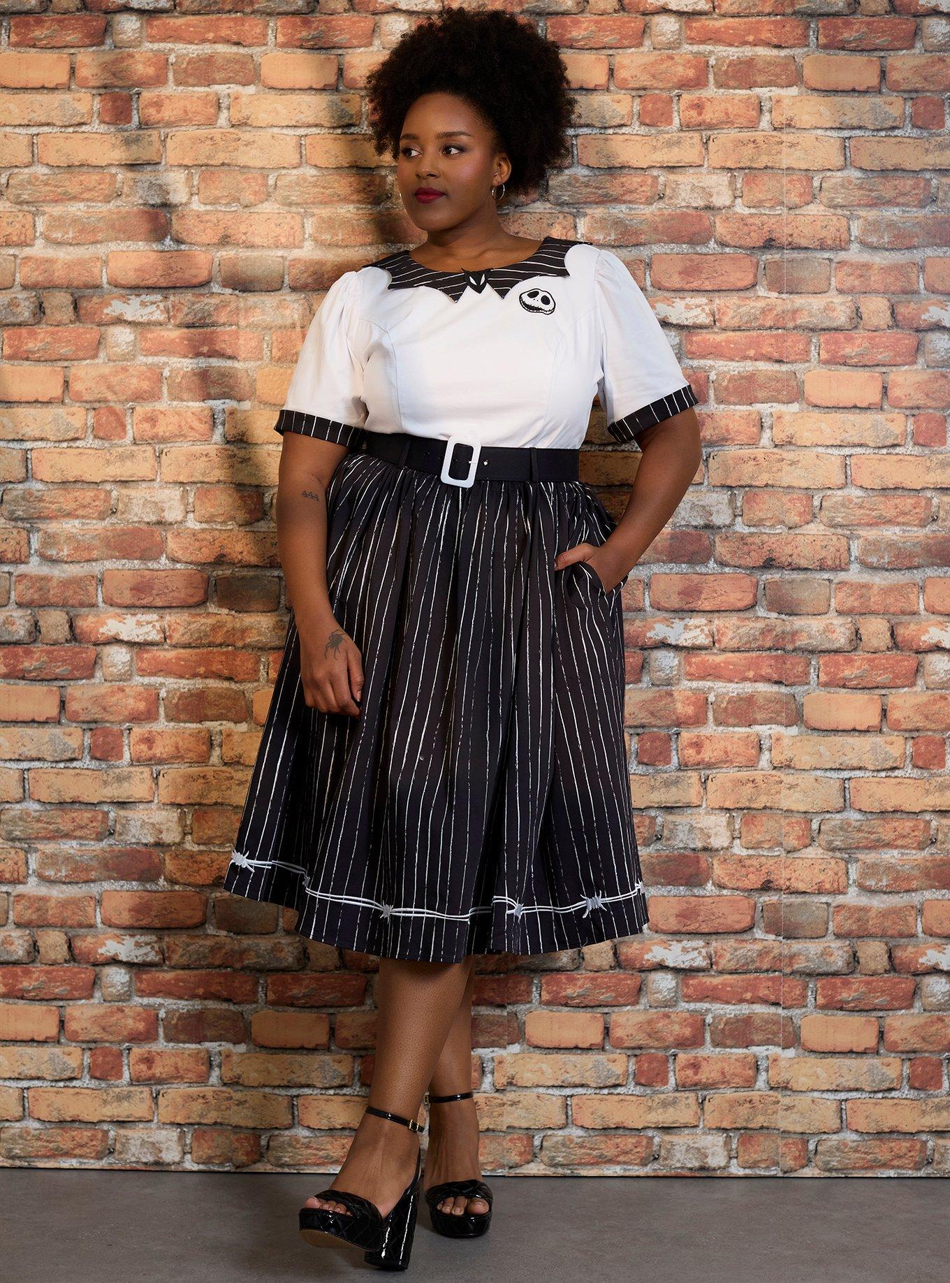 Her Universe The Nightmare Before Christmas Jack Skellington Retro Dress Plus Size Her Universe Exclusive, , hi-res
