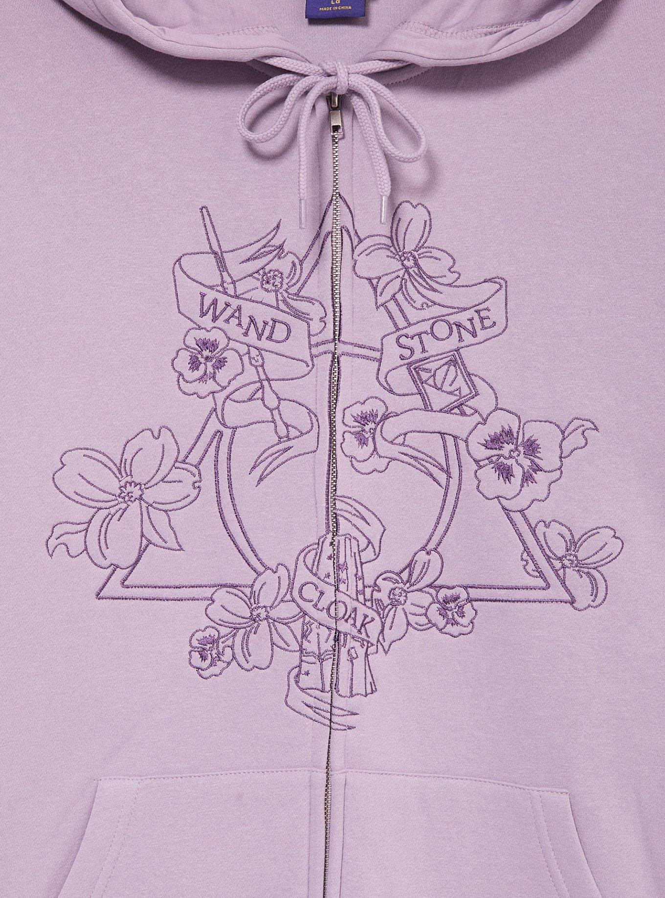 Harry Potter Deathly Hallows Floral Hoodie, , hi-res