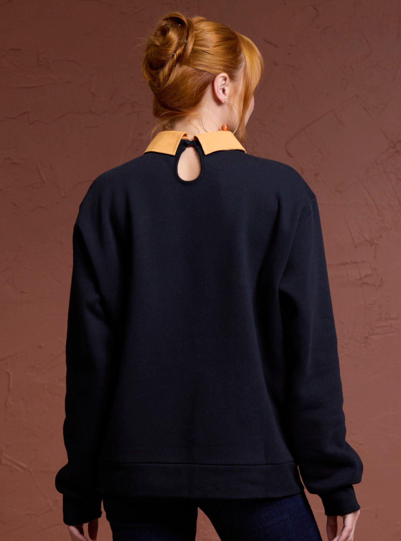 Her Universe Disney Mickey Mouse Sequin Pumpkin Collared Sweatshirt Her Universe Exclusive, MULTI, alternate - view 3