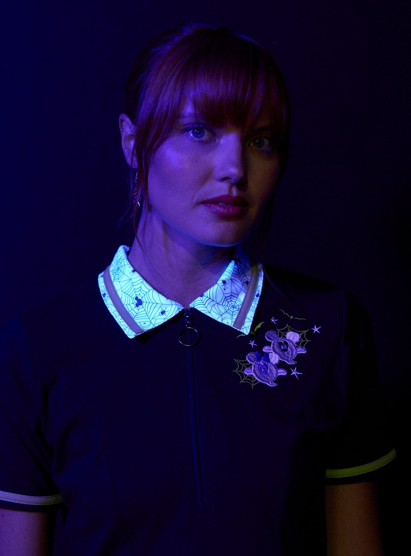 Her Universe Disney Halloween Ghosts & Spiderwebs Collared Dress Her Universe Exclusive, MULTI, alternate - view 4