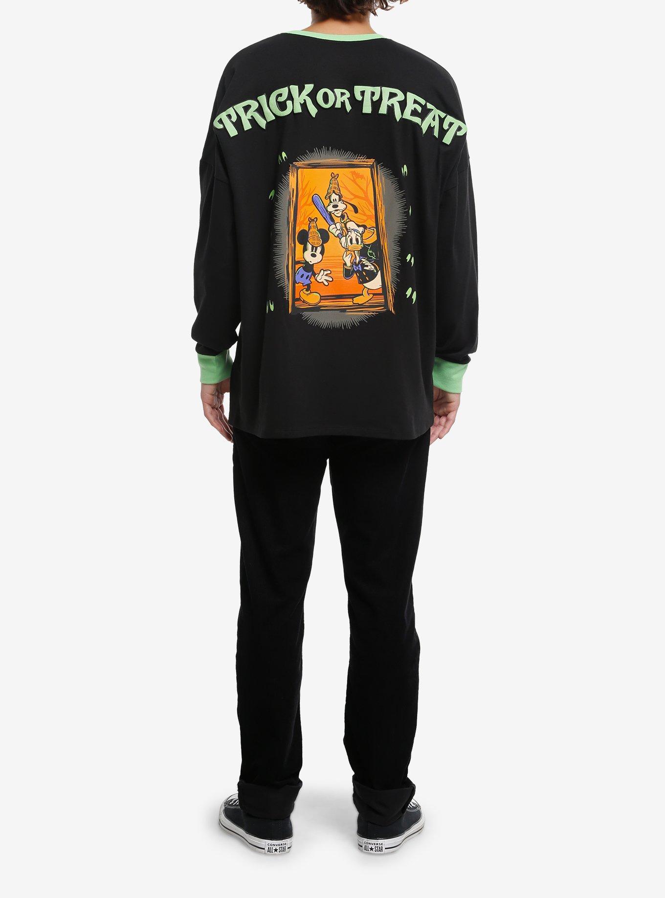 Our Universe Disney Mickey Mouse & Friends Halloween Glow-In-The-Dark Long-Sleeve T-Shirt Our Universe Exclusive, , hi-res