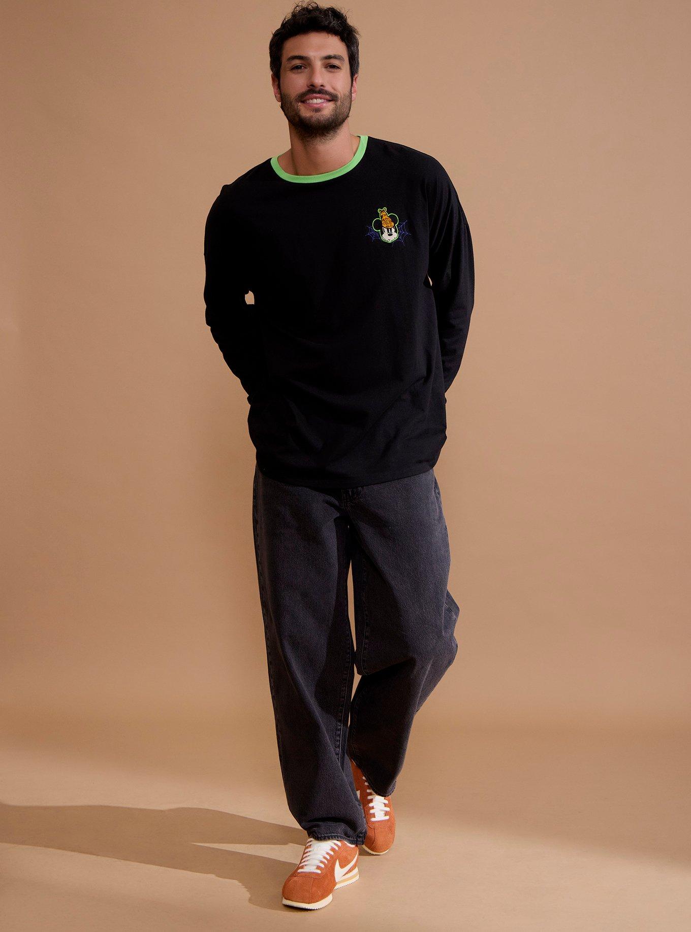 Our Universe Disney Mickey Mouse & Friends Halloween Glow-In-The-Dark Long-Sleeve T-Shirt Our Universe Exclusive, MULTI, alternate