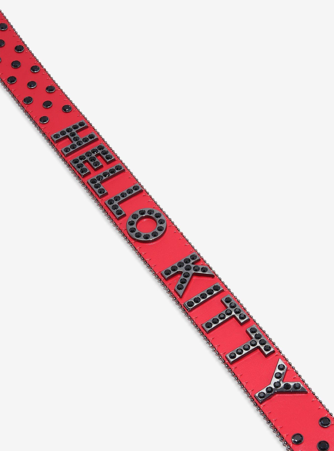 Hello Kitty Red & Black Bling Belt, , hi-res