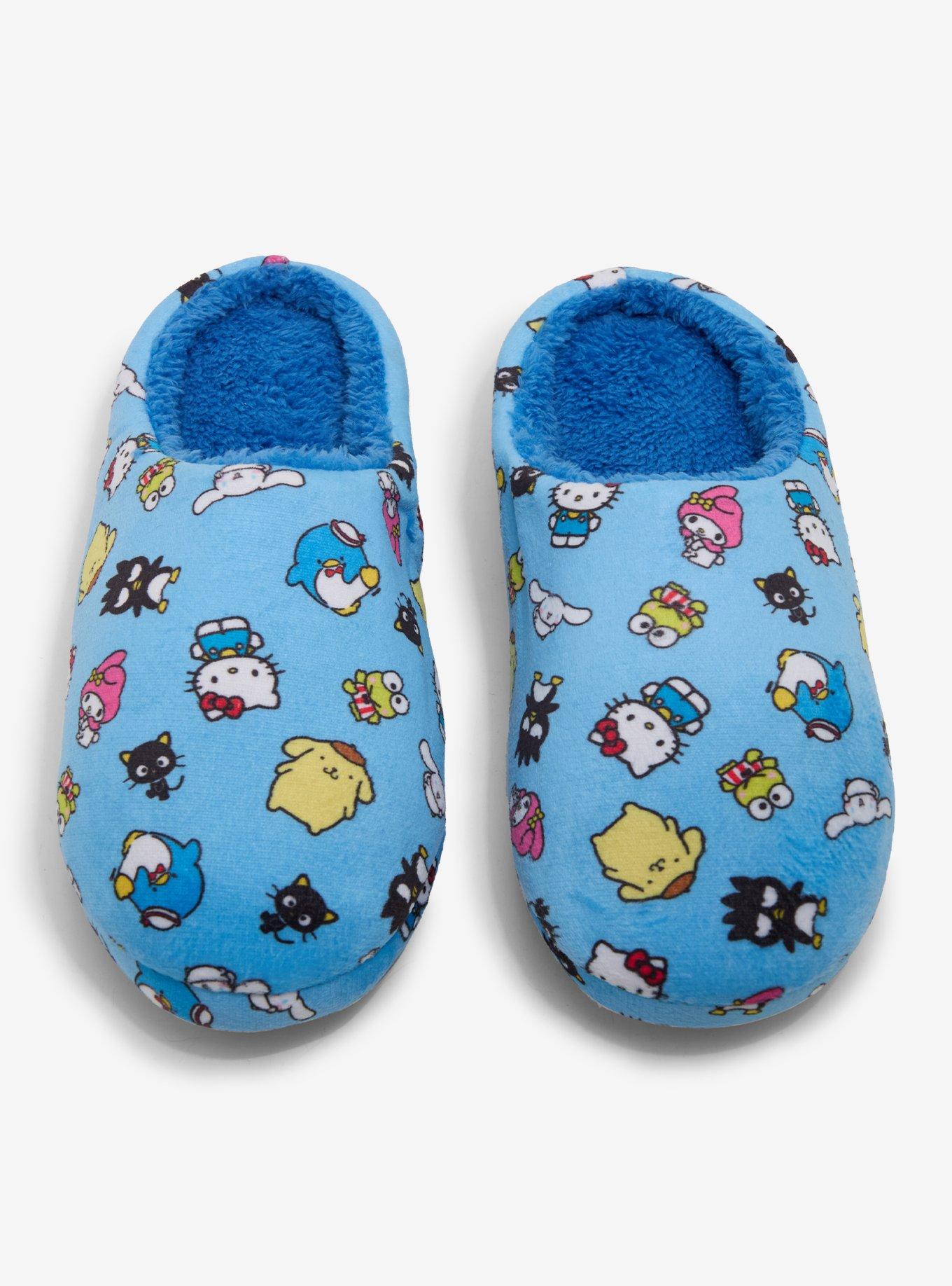 Hello Kitty And Friends Allover Print Plush Slippers, , hi-res