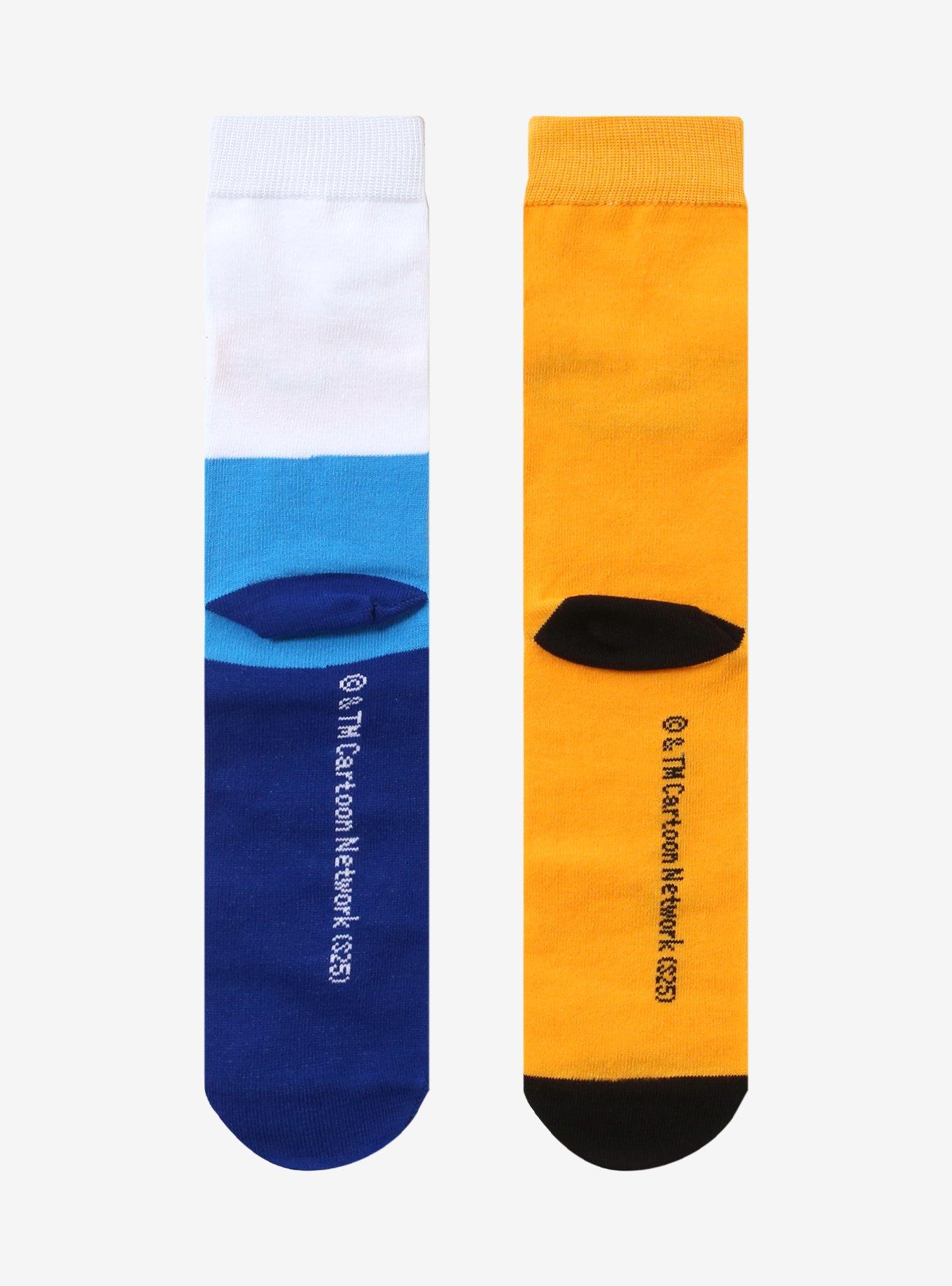 Adventure Time Finn & Jake 3D Ears Crew Socks 2 Pair, , hi-res