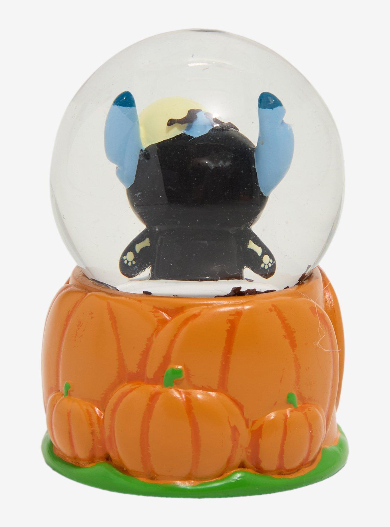 Disney Stitch Pumpkin Mini Snow Globe, , hi-res