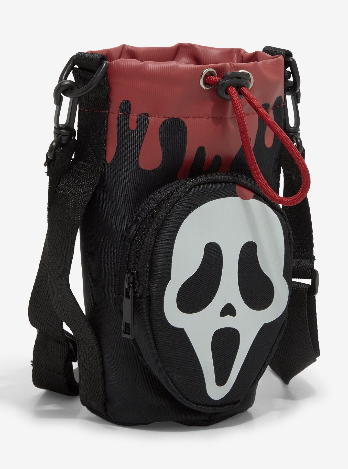 Ghost Face Mask Glow-In-The-Dark Water Bottle Sling, , alternate
