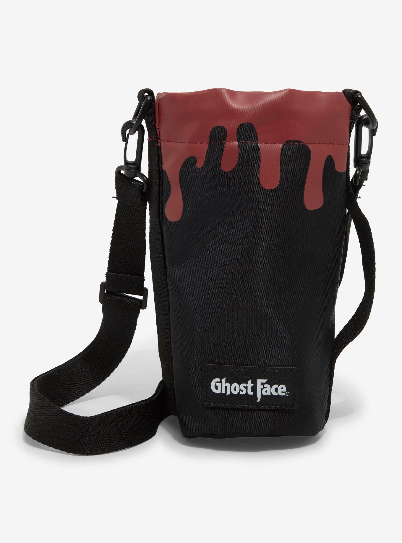 Ghost Face Mask Glow-In-The-Dark Water Bottle Sling, , alternate