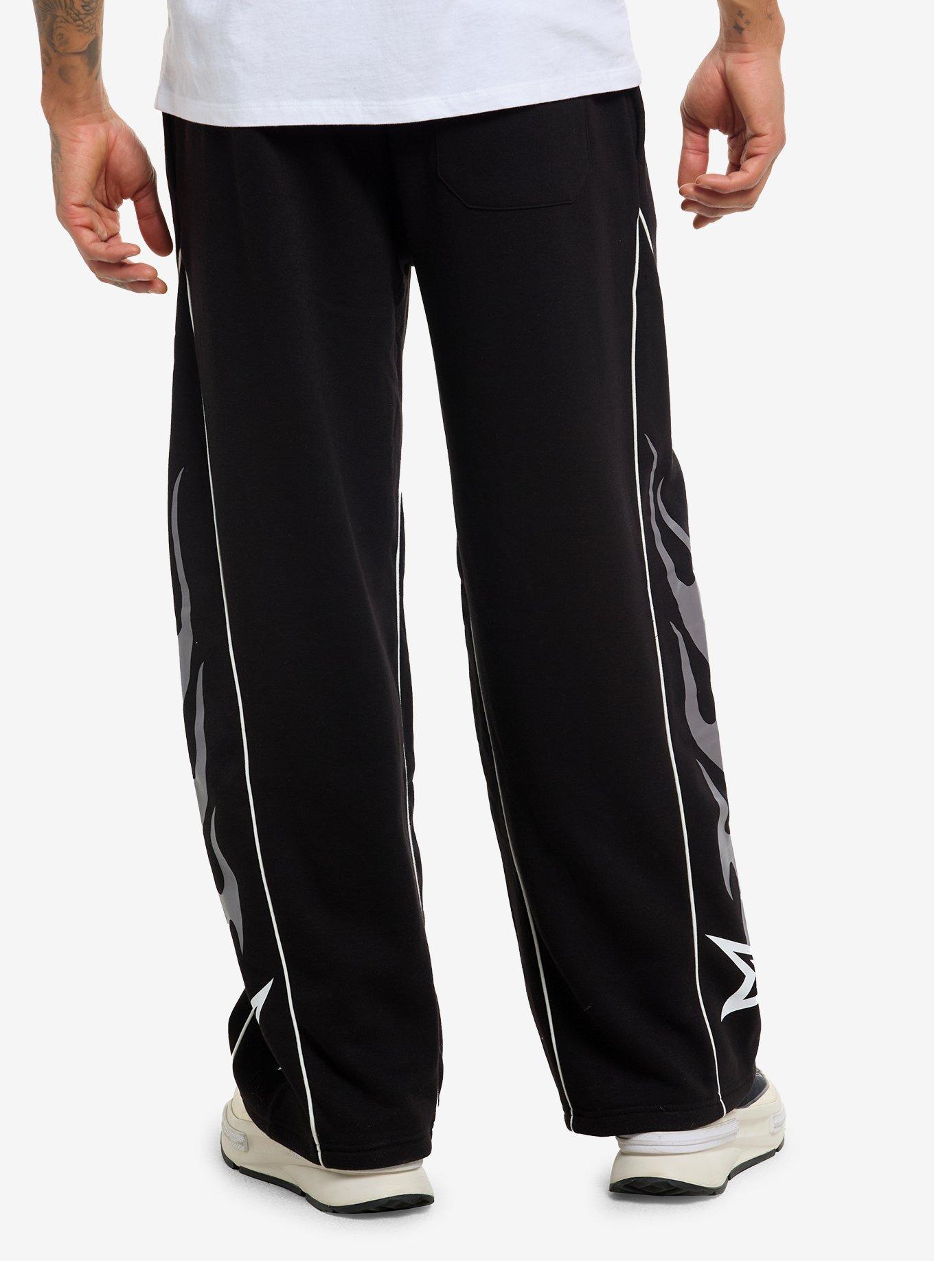 Black Flame & Star Sweatpants, , hi-res