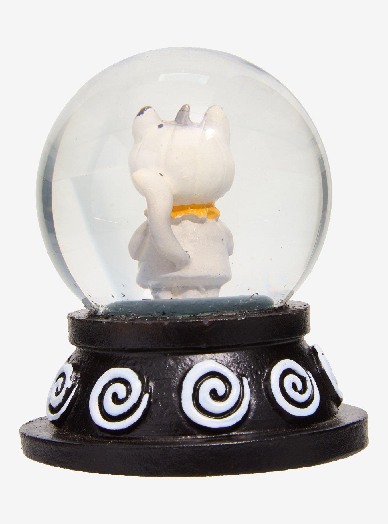 White Pumpkin Cat Mini Snow Globe By Guild Of Calamity, , hi-res