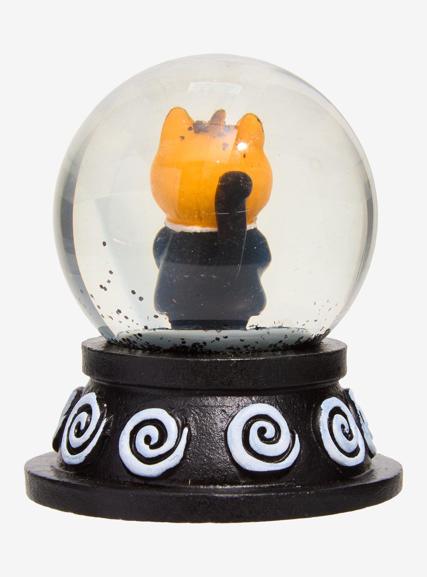 Orange Pumpkin Cat Mini Snow Globe By Guild Of Calamity, , hi-res