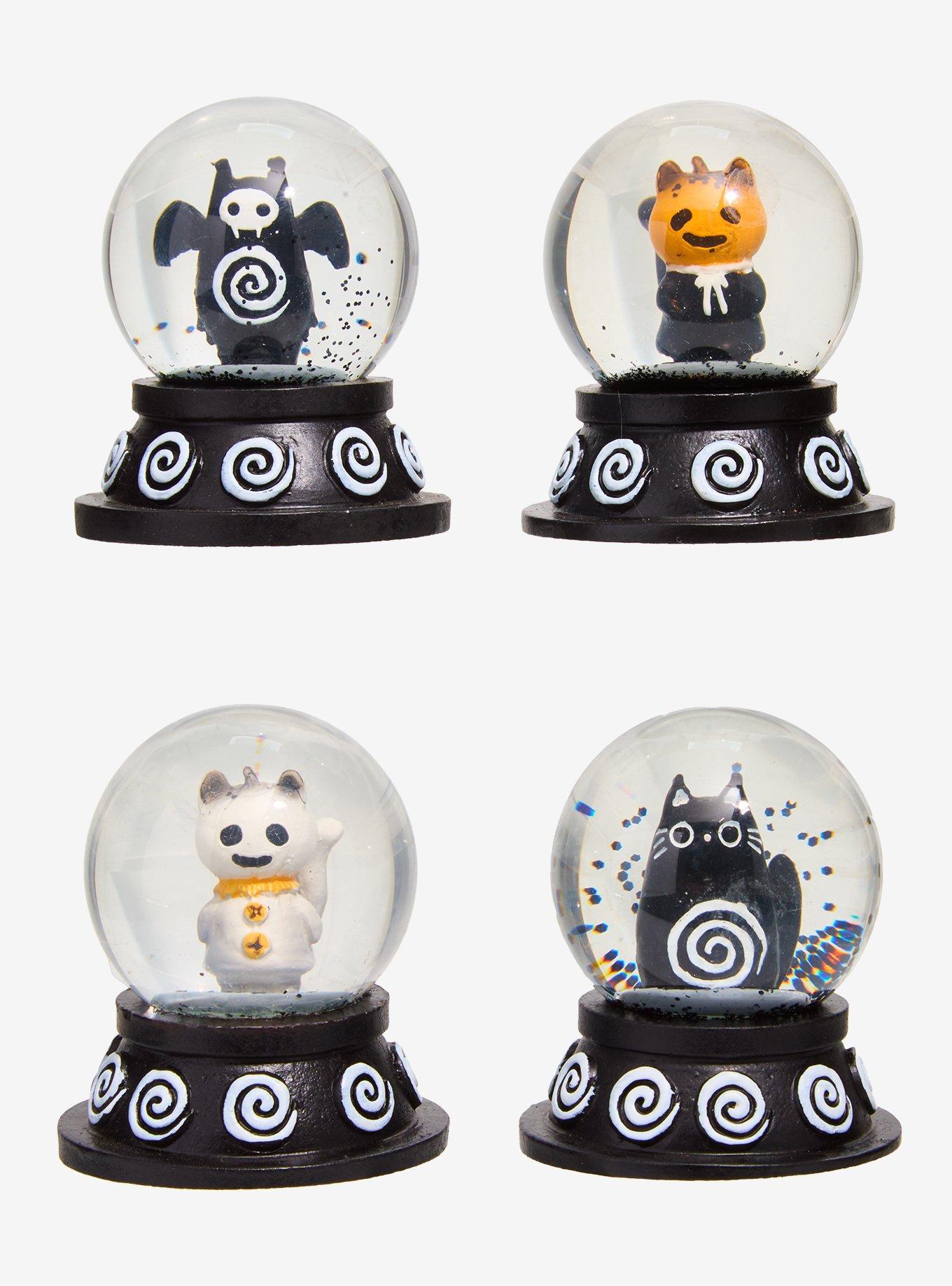 Orange Pumpkin Cat Mini Snow Globe By Guild Of Calamity, , alternate