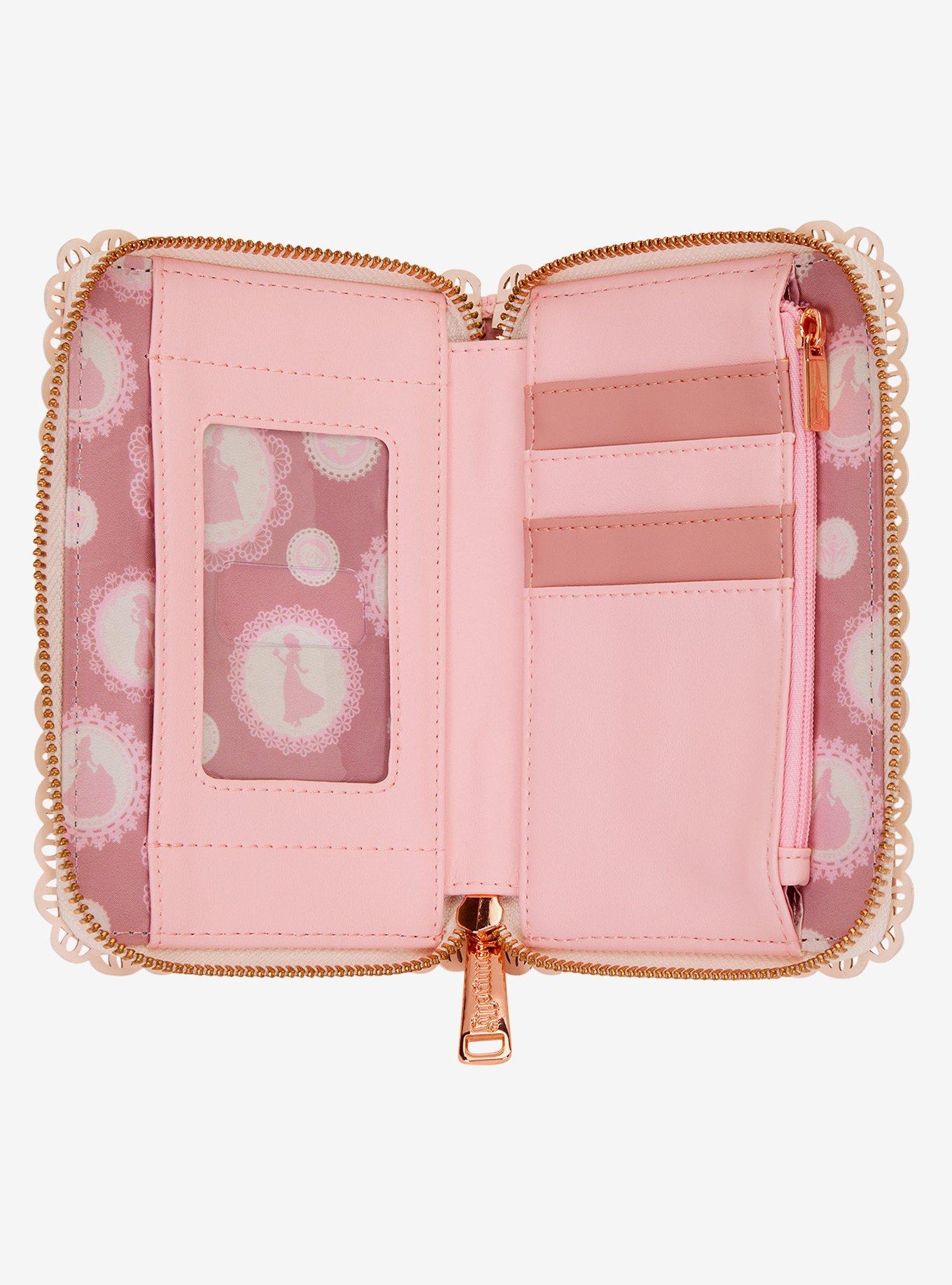 Loungefly Disney Princess Silhouettes Floral Lace Wallet, , alternate