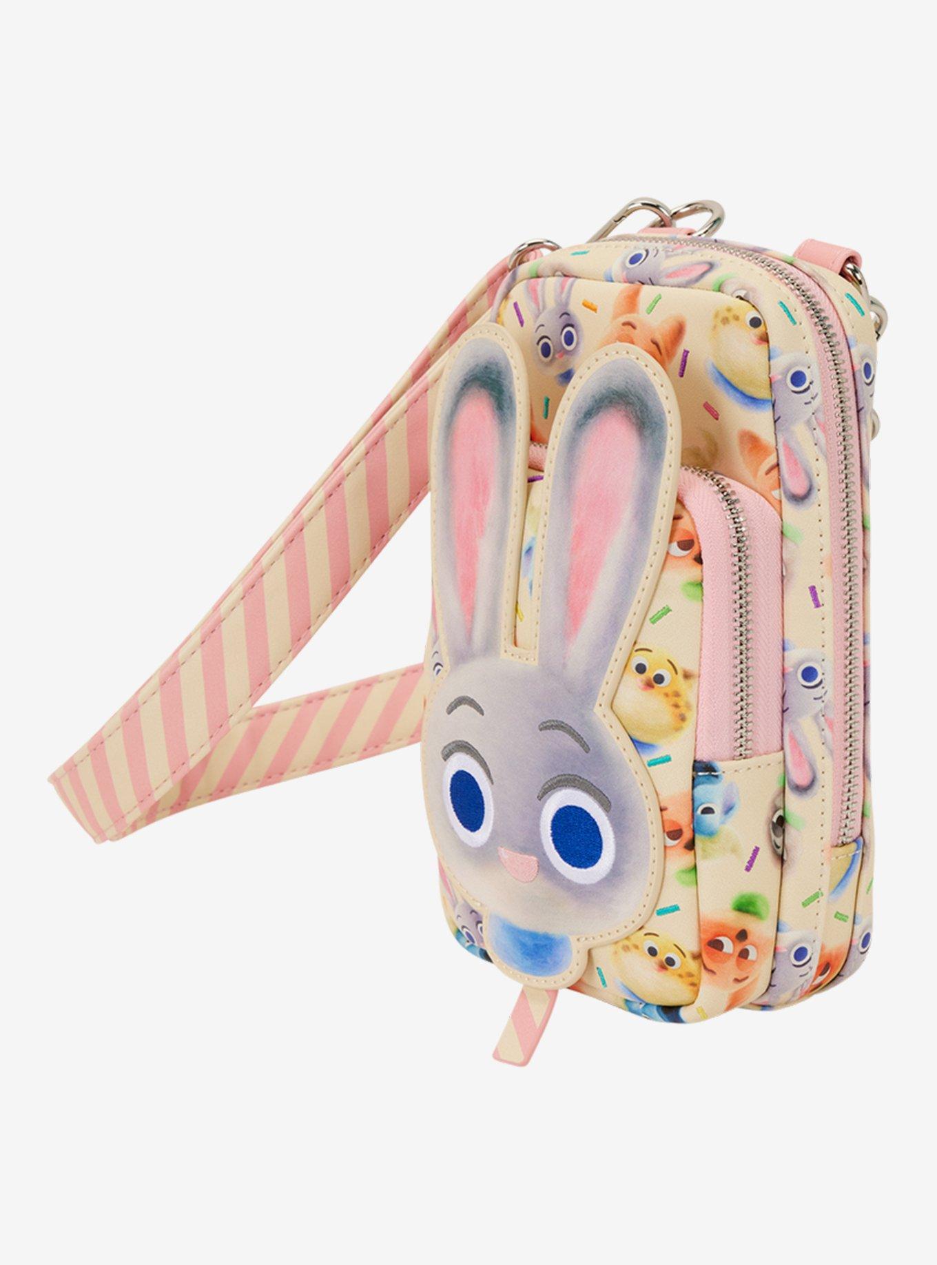 Loungefly Disney Zootopia 2 Cotton Candy Judy Hopps Cell Phone Crossbody Bag with Coin Purse, , hi-res
