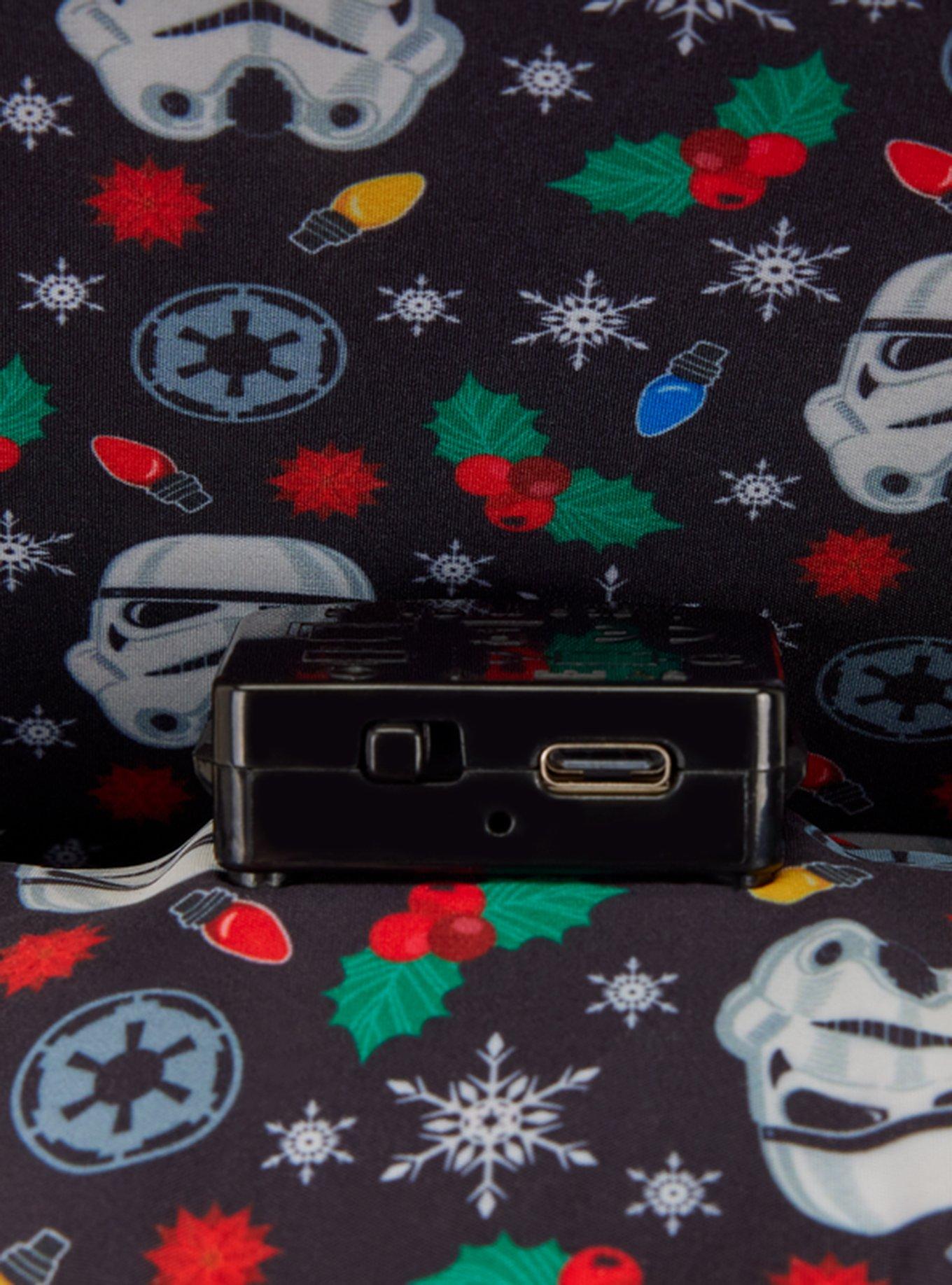 Loungefly Star Wars Stormtrooper Christmas Lights Light-Up Mini Backpack