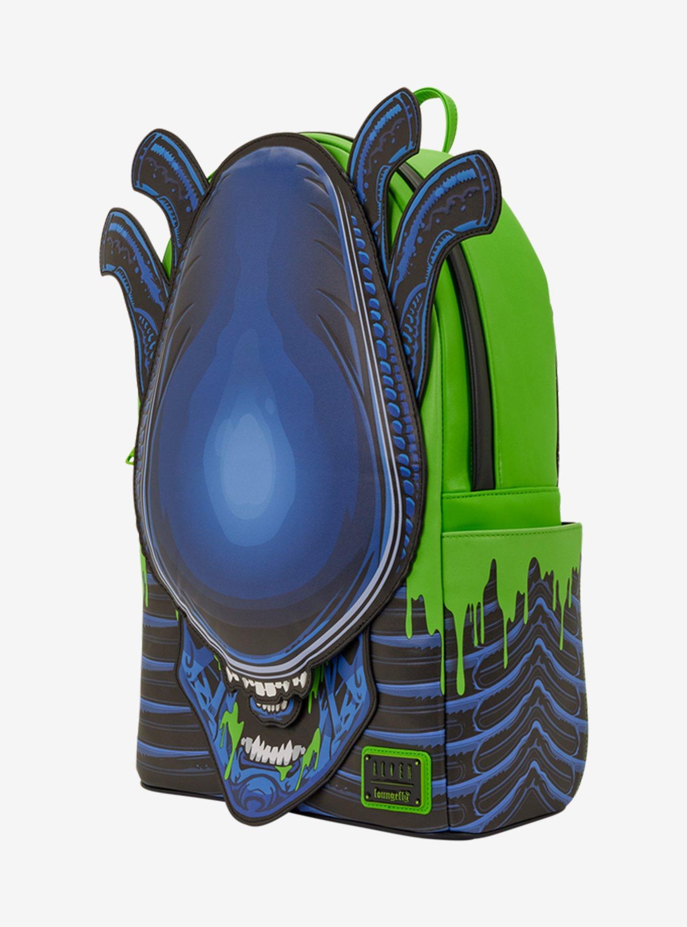 Loungefly Alien Xenomorph Figural Glow-in-the-Dark Backpack, , alternate