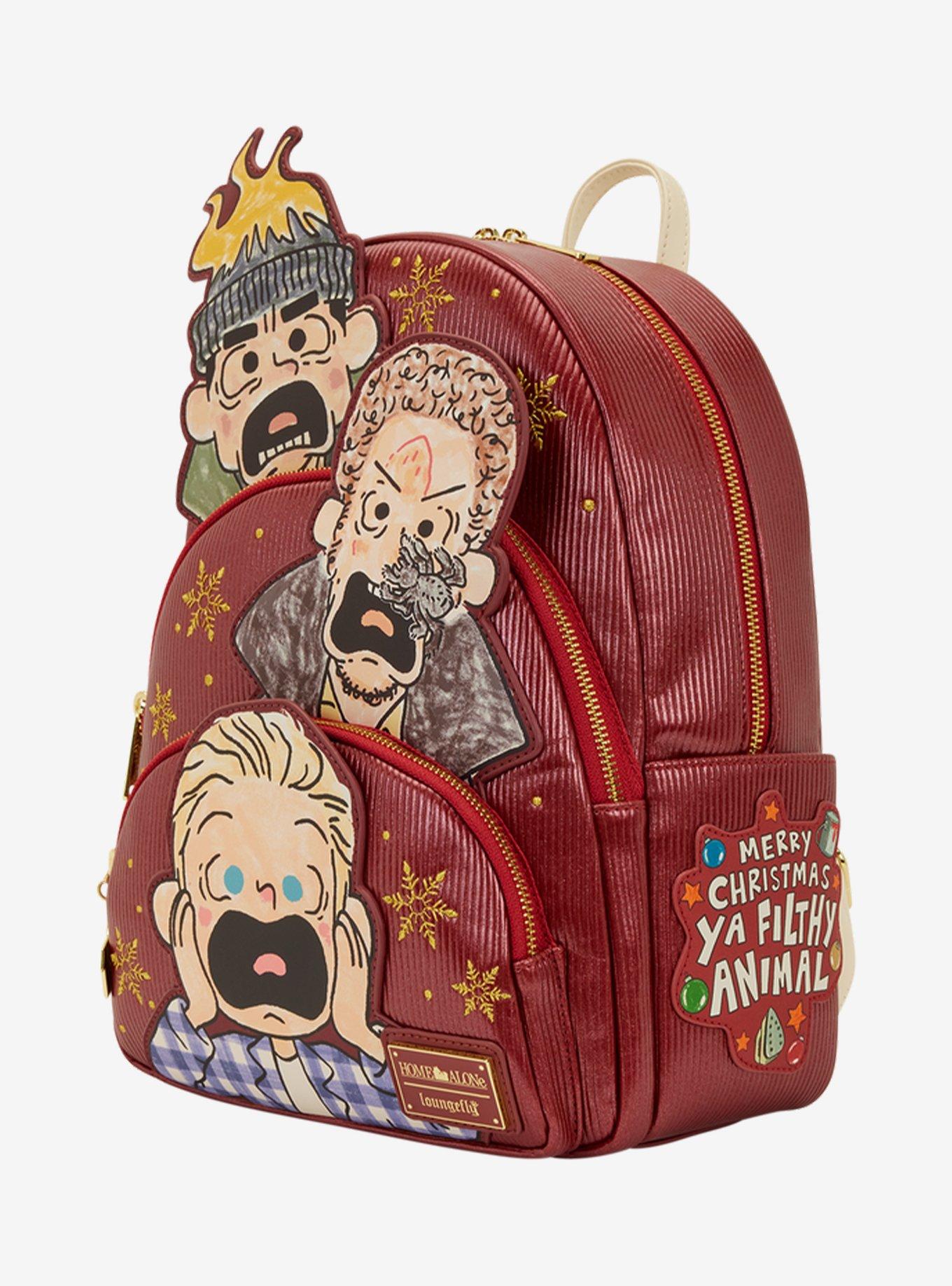 Loungefly Home Alone Characters Triple Pocket Mini Backpack, , alternate