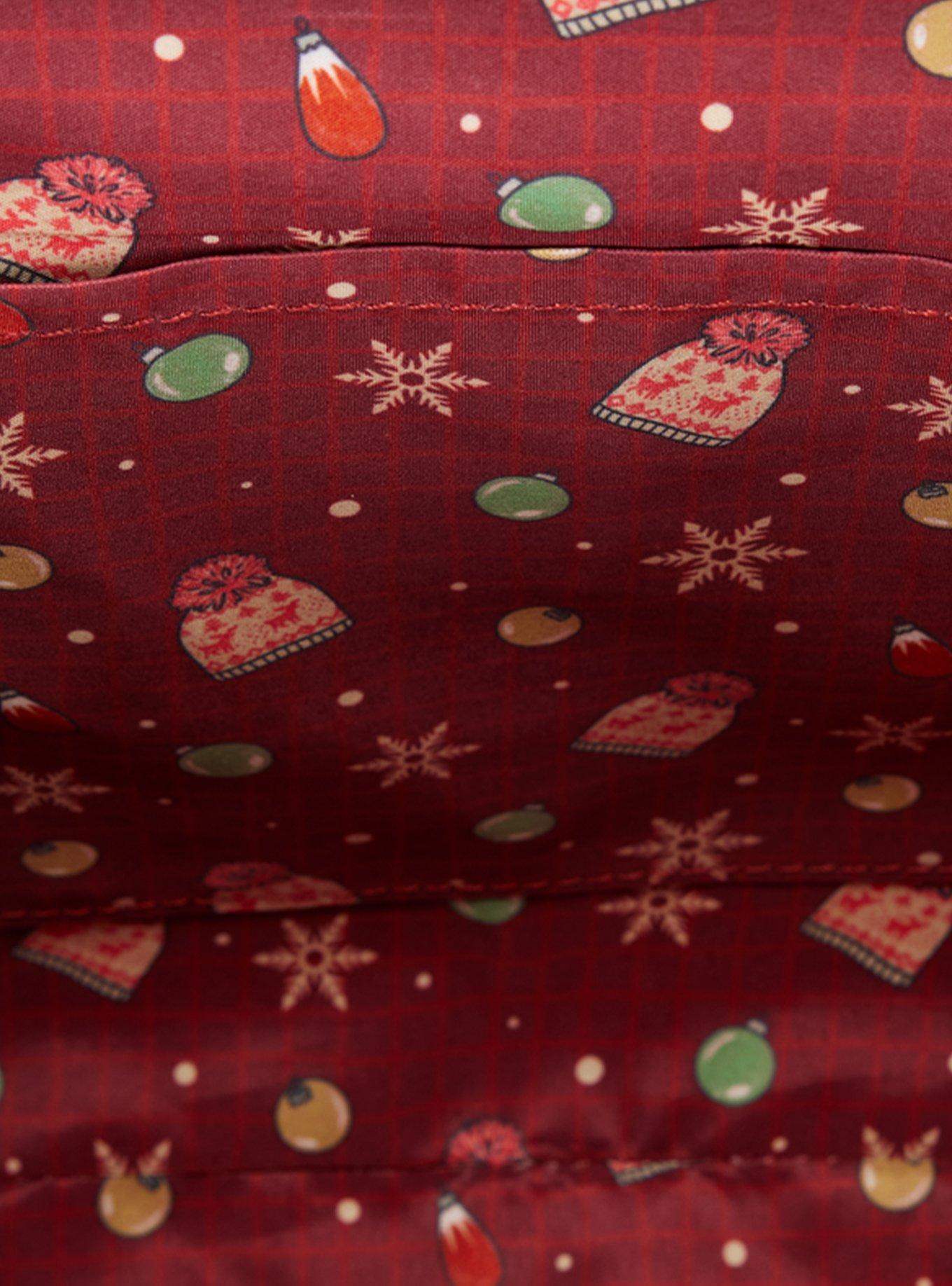 Loungefly Home Alone Holiday Pattern Crossbody Bag with Charms, , alternate