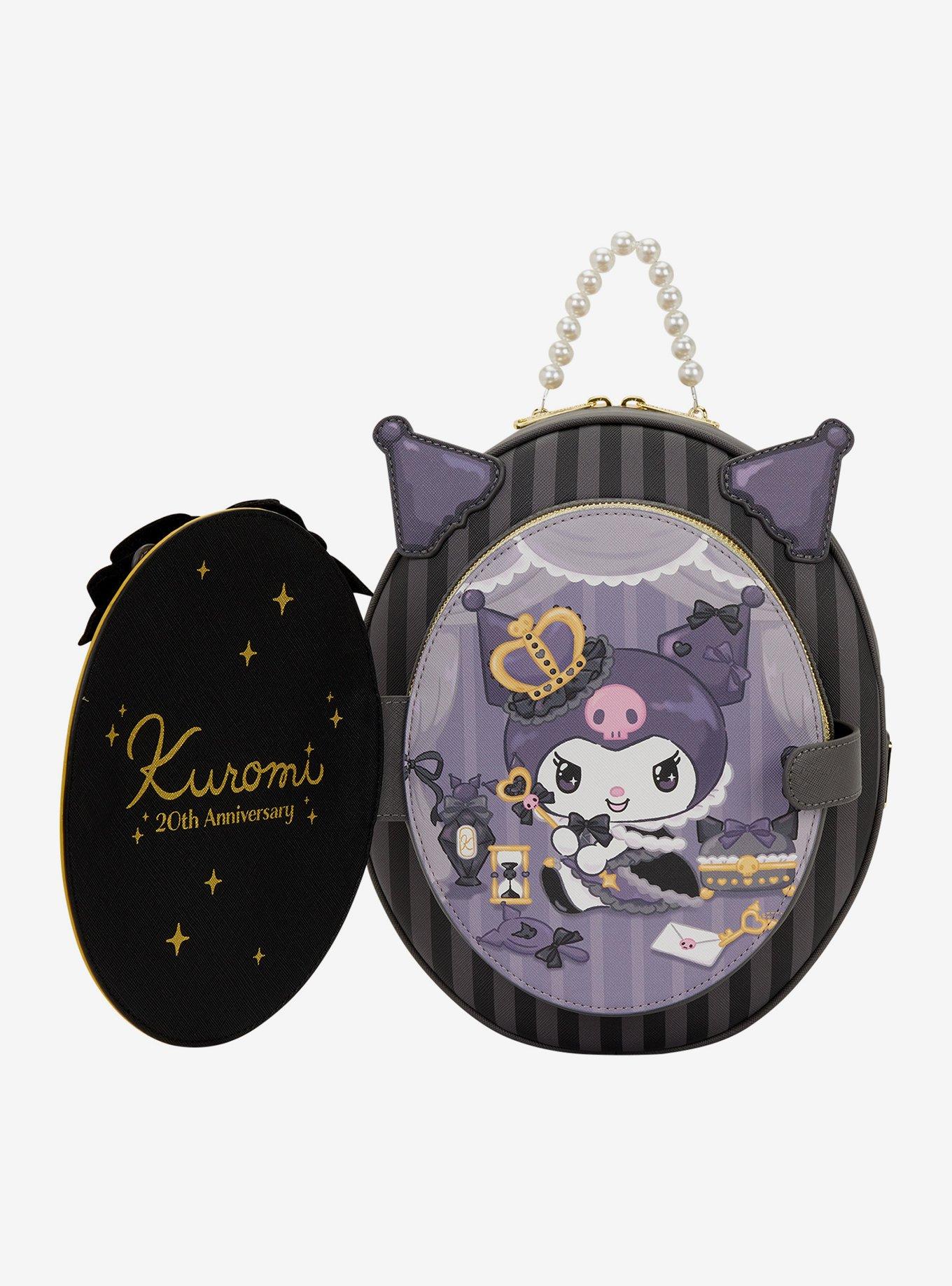 Loungefly Sanrio Kuromi 20th Anniversary Cameo Mini Backpack, , alternate