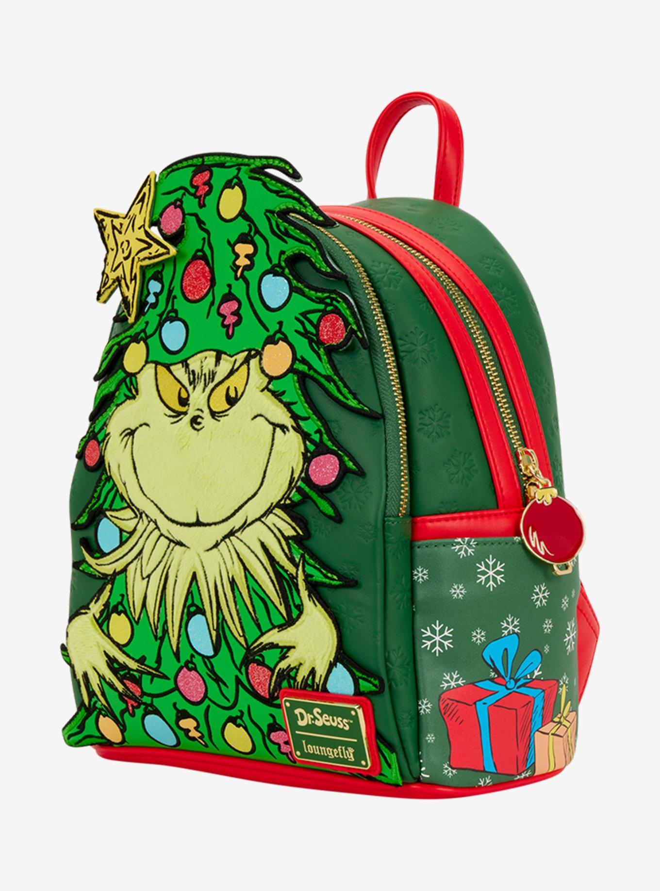Loungefly Dr. Seuss How The Grinch Stole Christmas Holiday Tree Light-Up Mini Backpack, , alternate