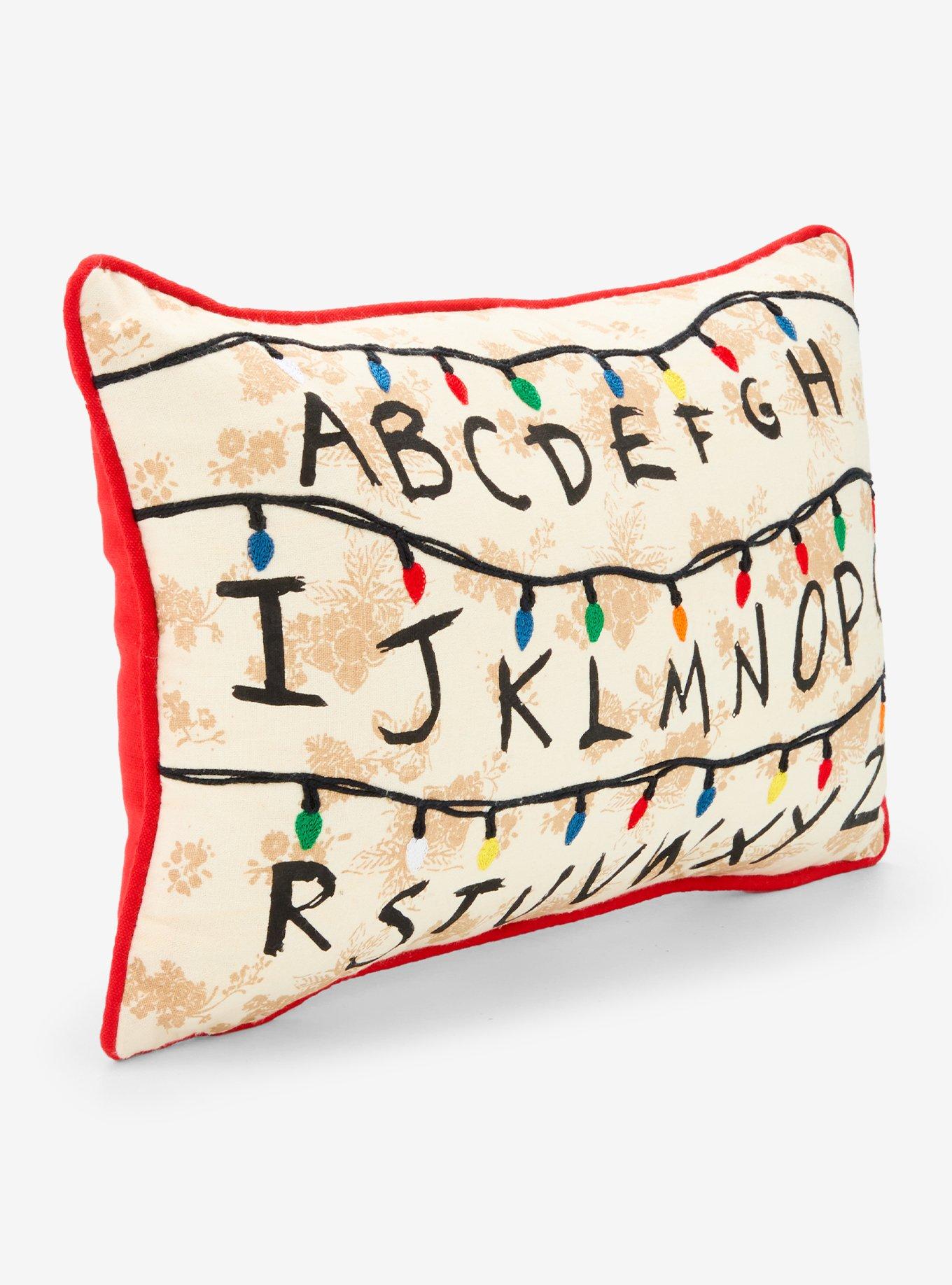 Stranger Things Alphabet Lights Pillow — BoxLunch Exclusive, , hi-res
