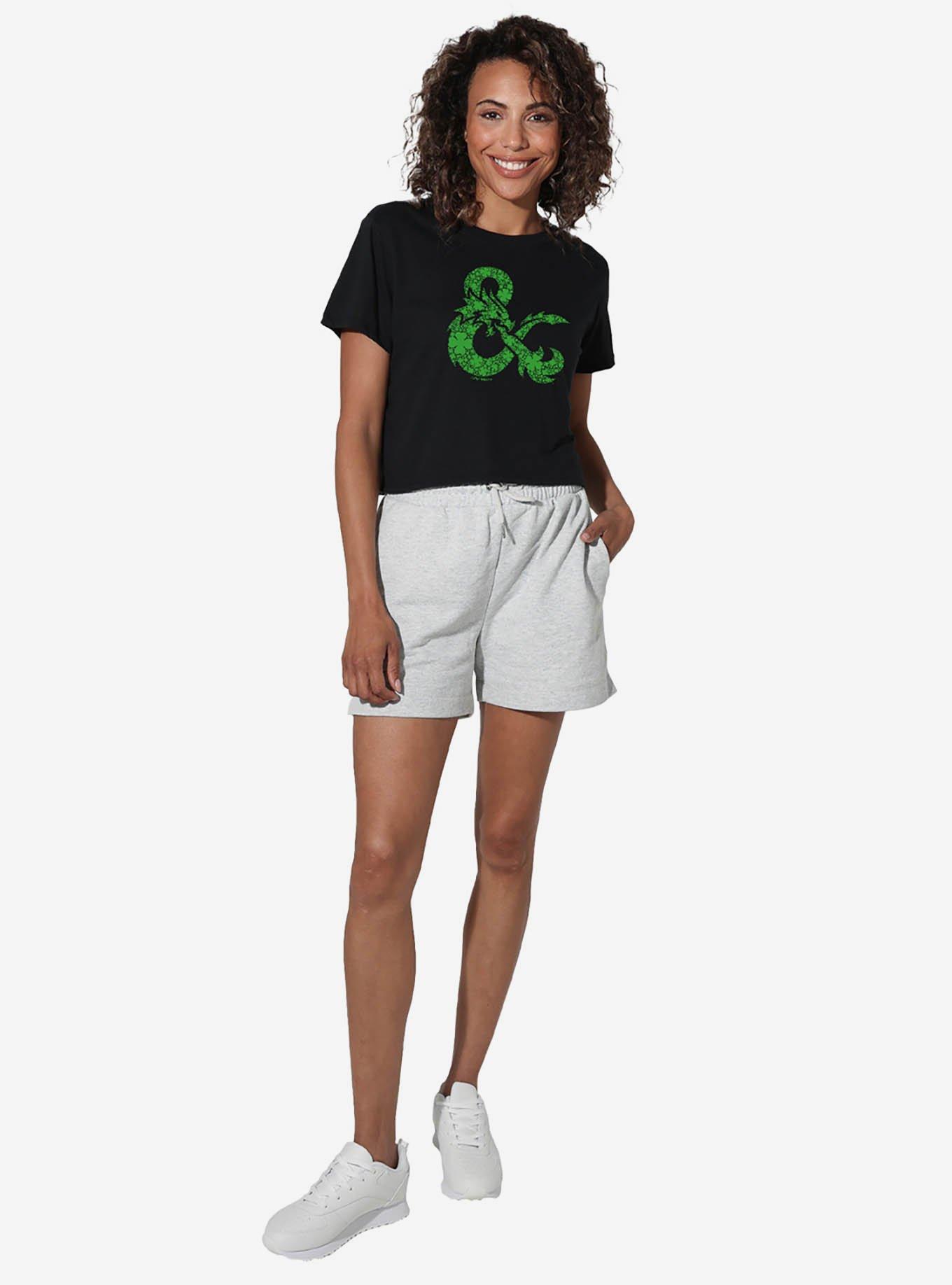 Dungeons & Dragons Shamrock Logo Girls Crop Top, , hi-res