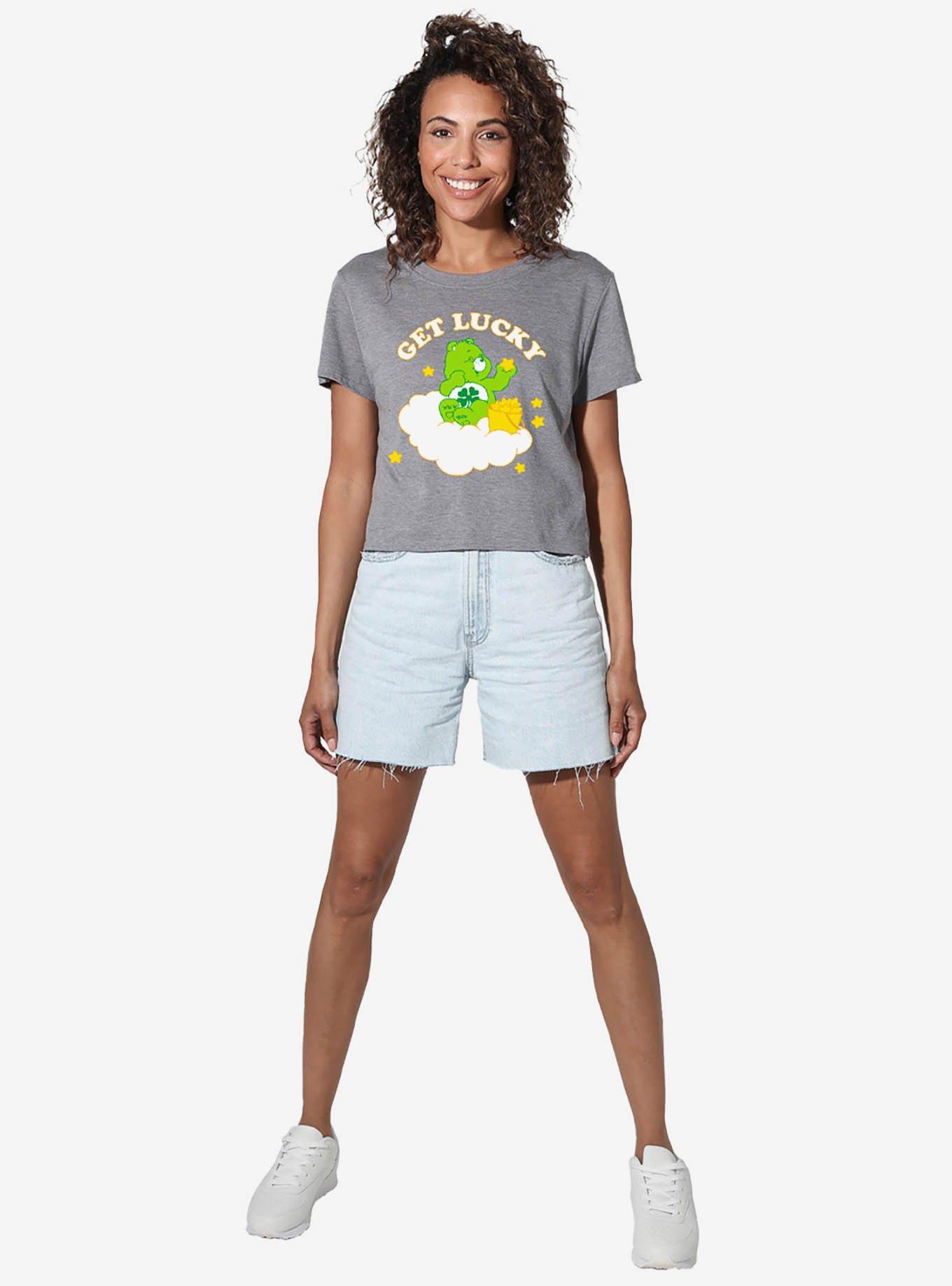 Care Bears Get Lucky Women's Crop Top Grey, , hi-res