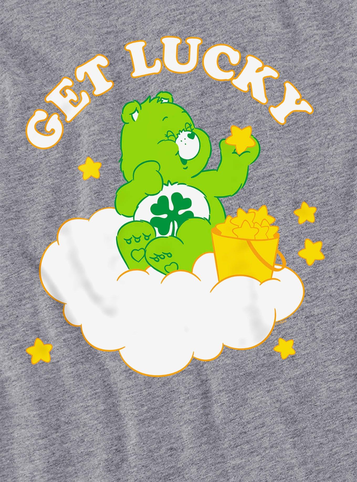 Care Bears Get Lucky Women's Crop Top Grey, ATHLETIC HEATHER, alternate