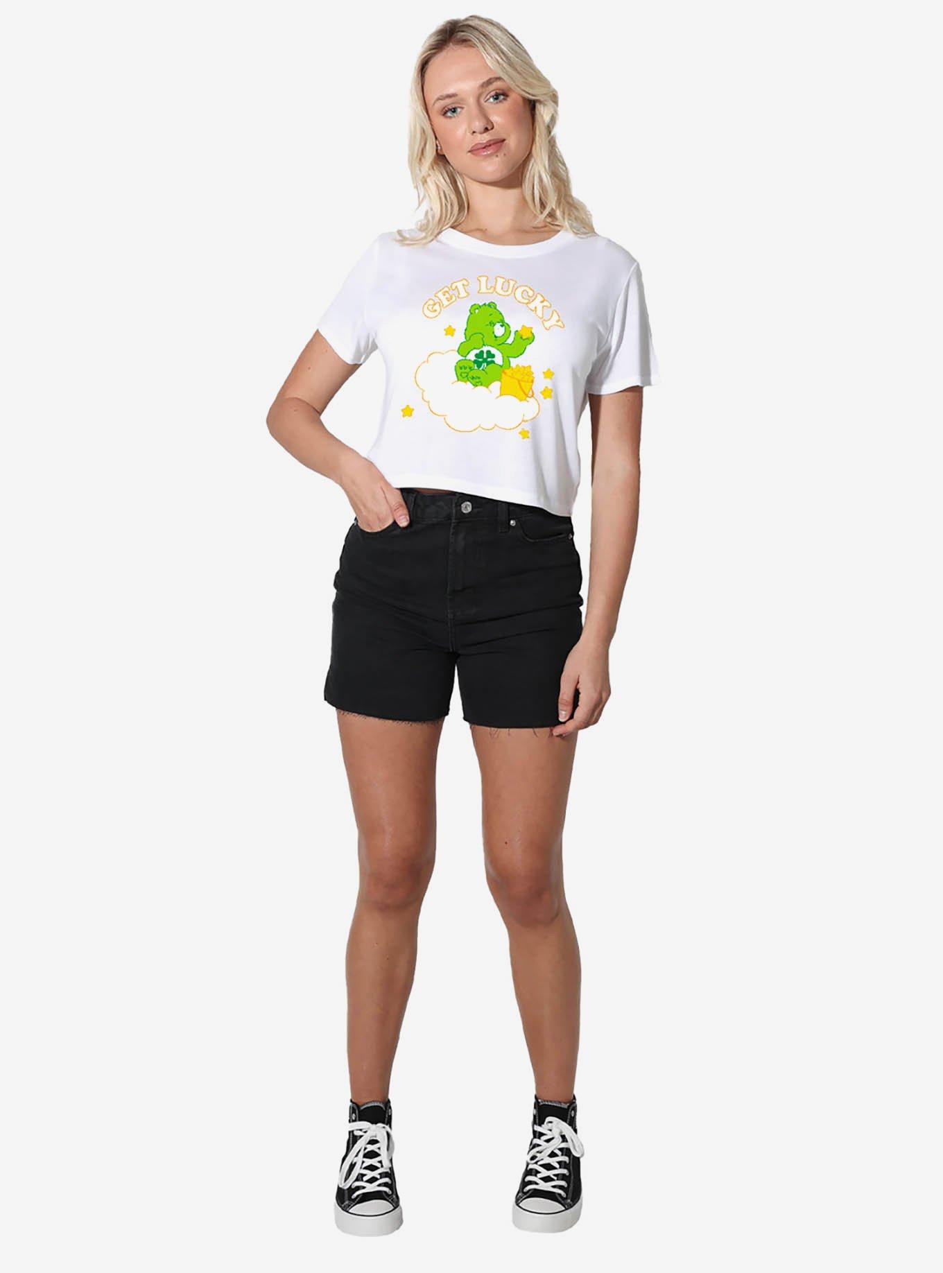 Care Bears Get Lucky Women's Crop Top White, , hi-res