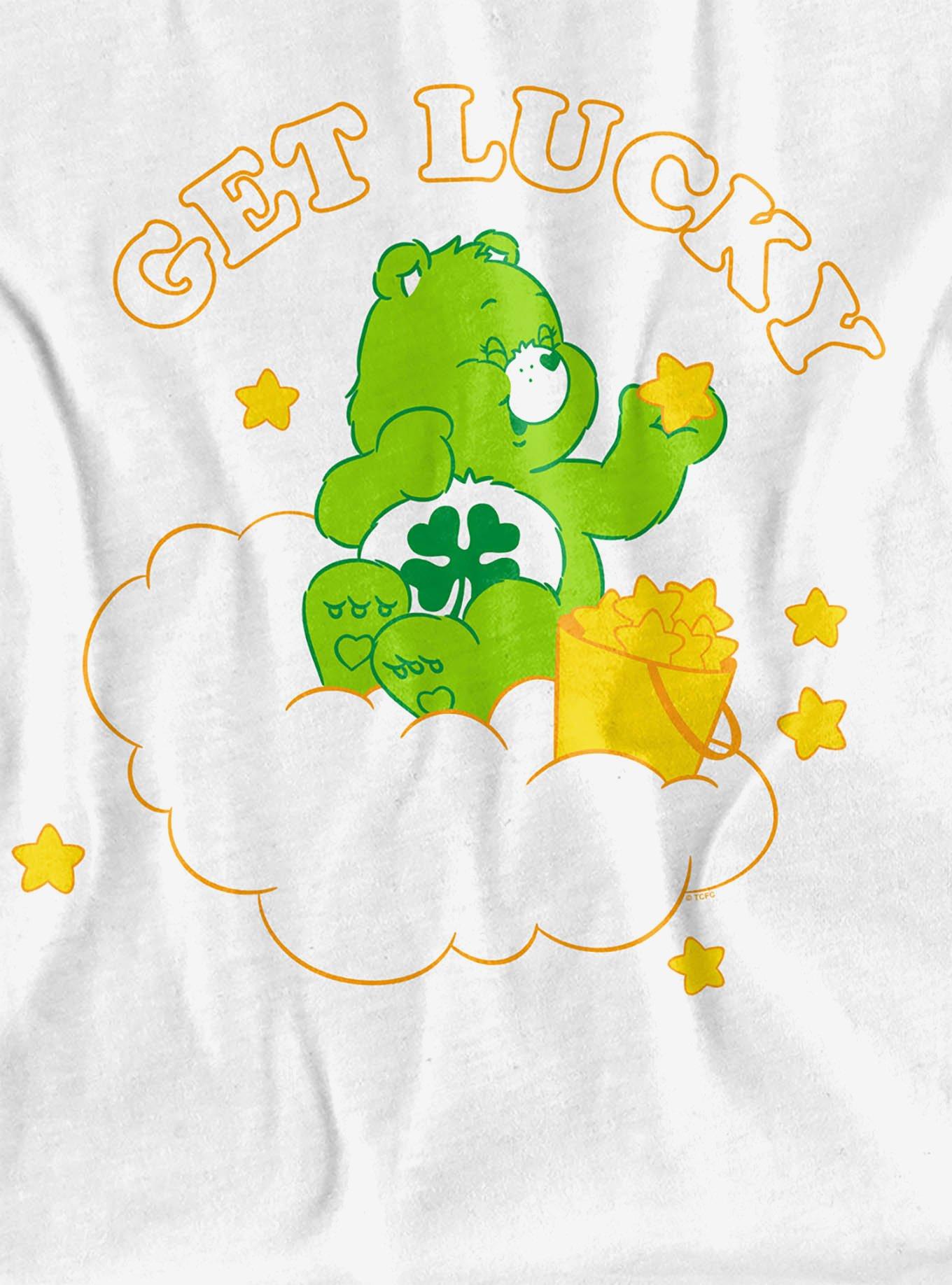 Care Bears Get Lucky Women's Crop Top White, BRIGHT WHITE, alternate