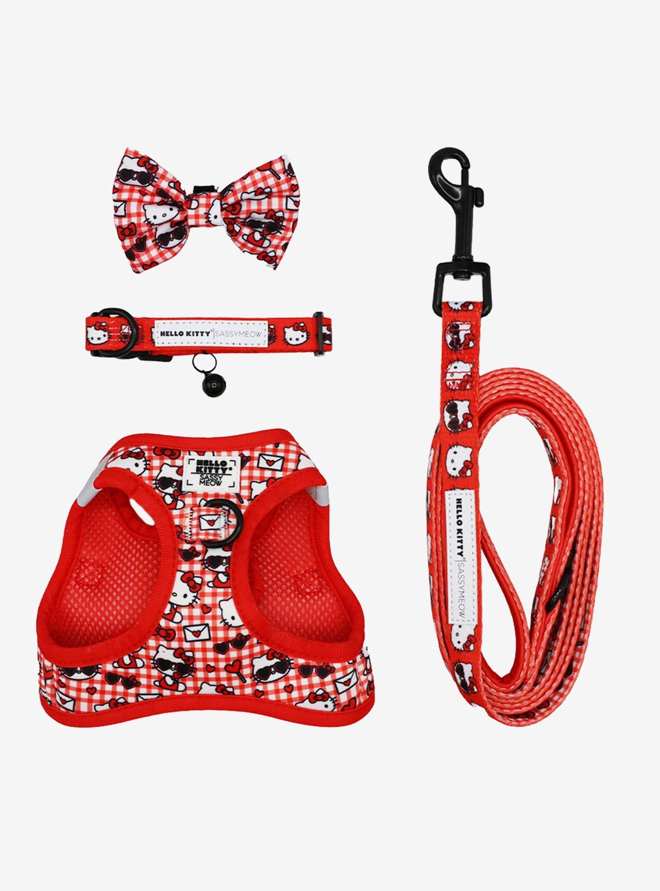 Sassy Meow Sanrio Hello Kitty Red Small Cat Collar, , hi-res
