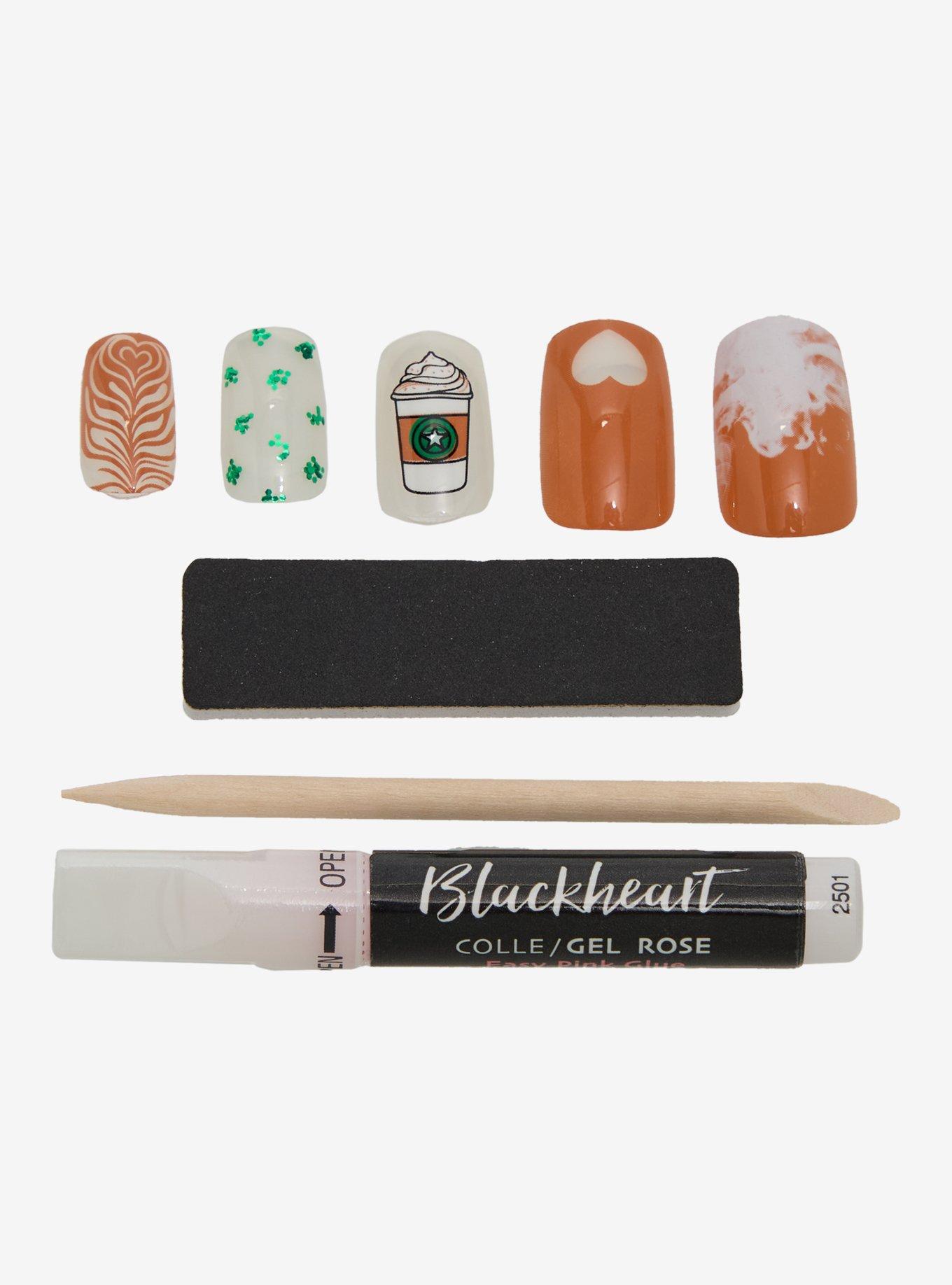Blackheart Pumpkin Spice Press-On Nail Set, , hi-res