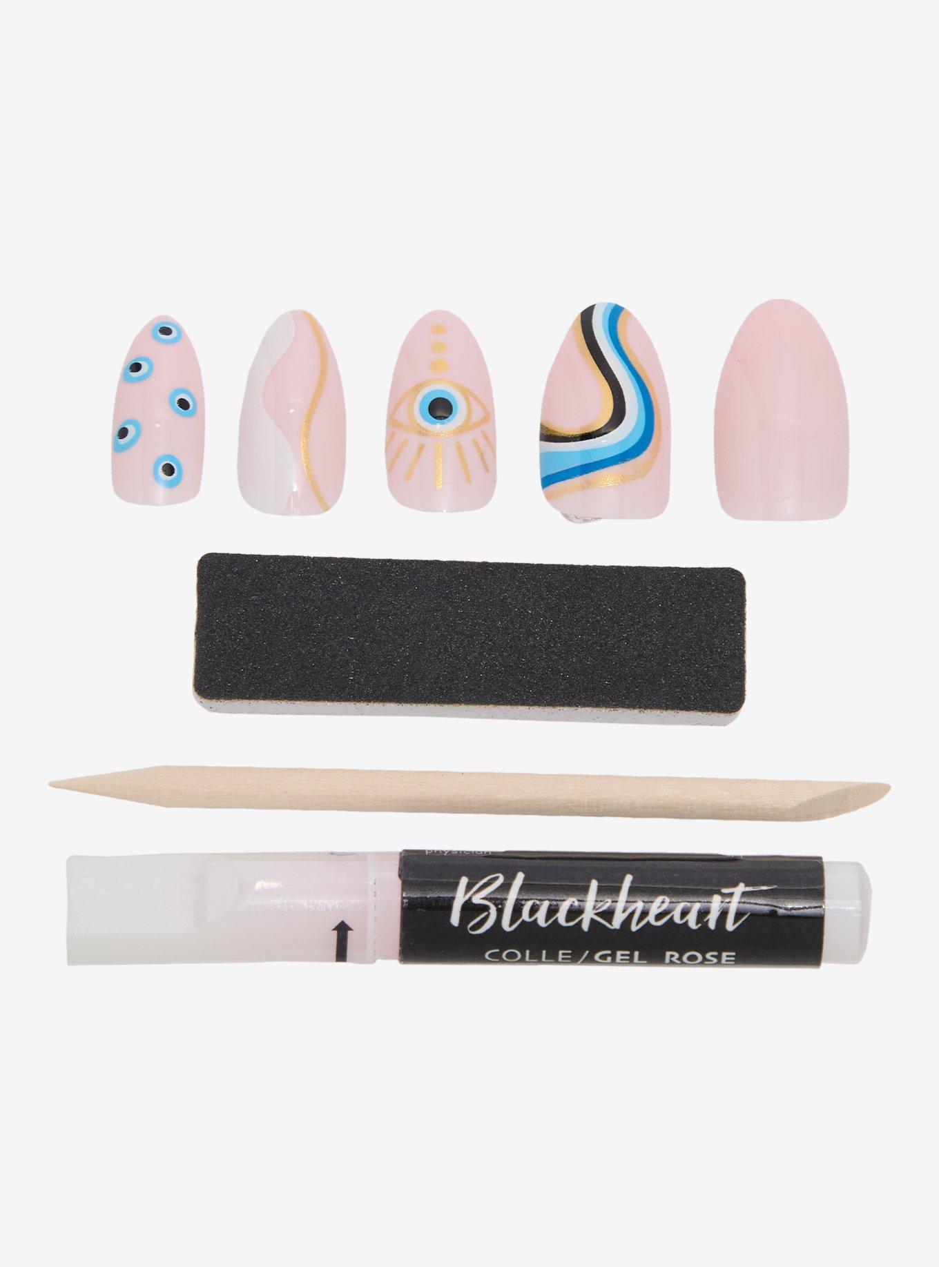 Blackheart Evil Eye Press-On Nail Set, , hi-res