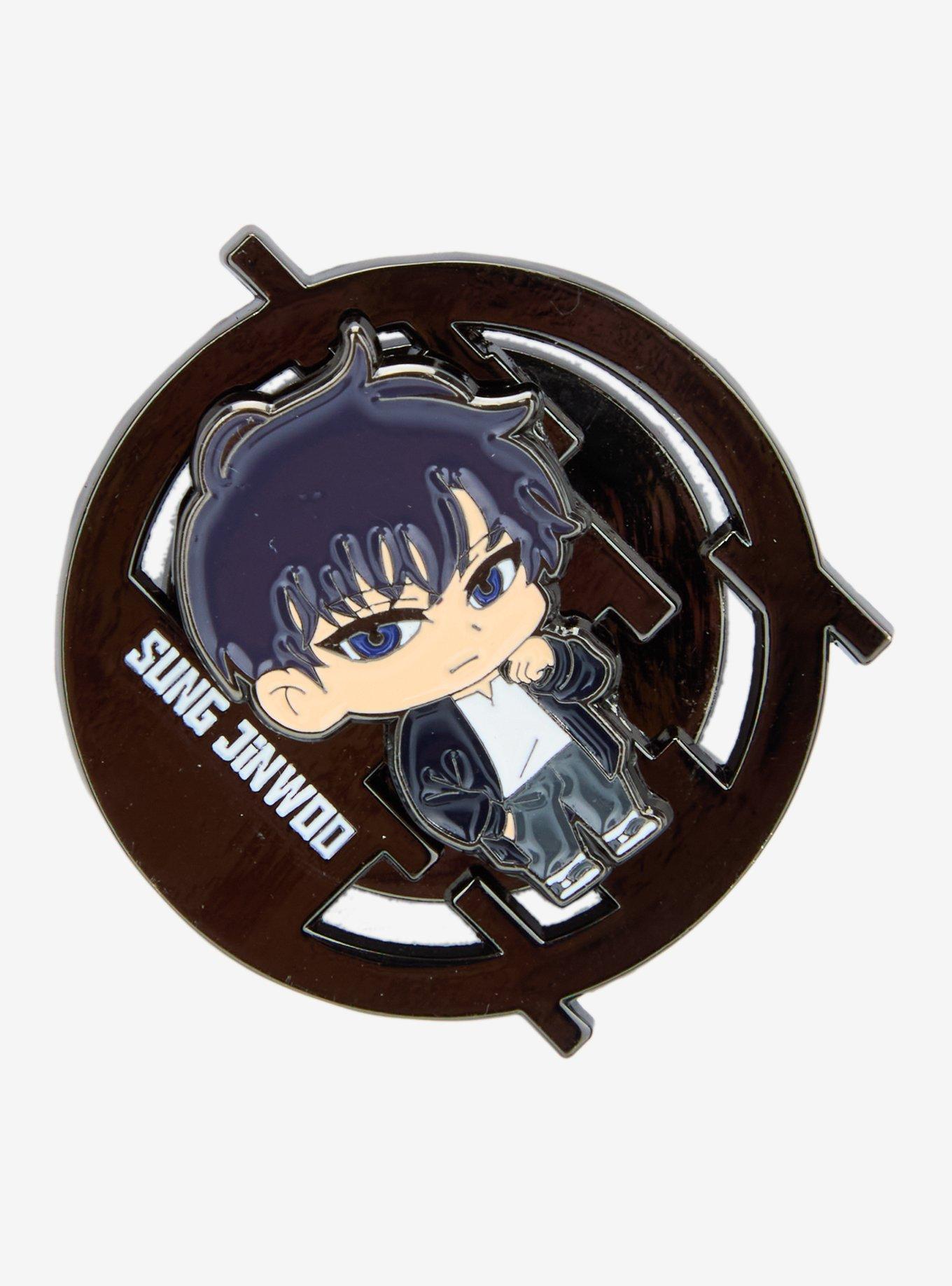 Solo Leveling Sung Jinwoo Spinning Enamel Pin, , hi-res