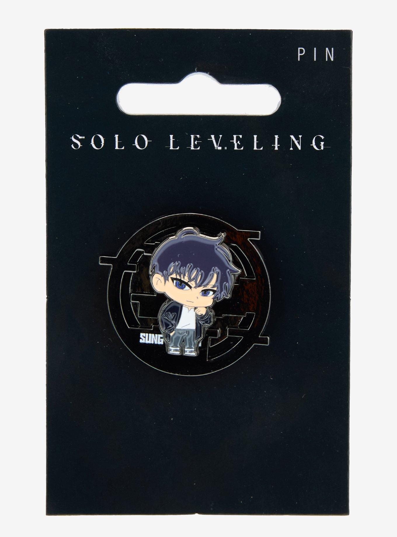 Solo Leveling Sung Jinwoo Spinning Enamel Pin, , alternate