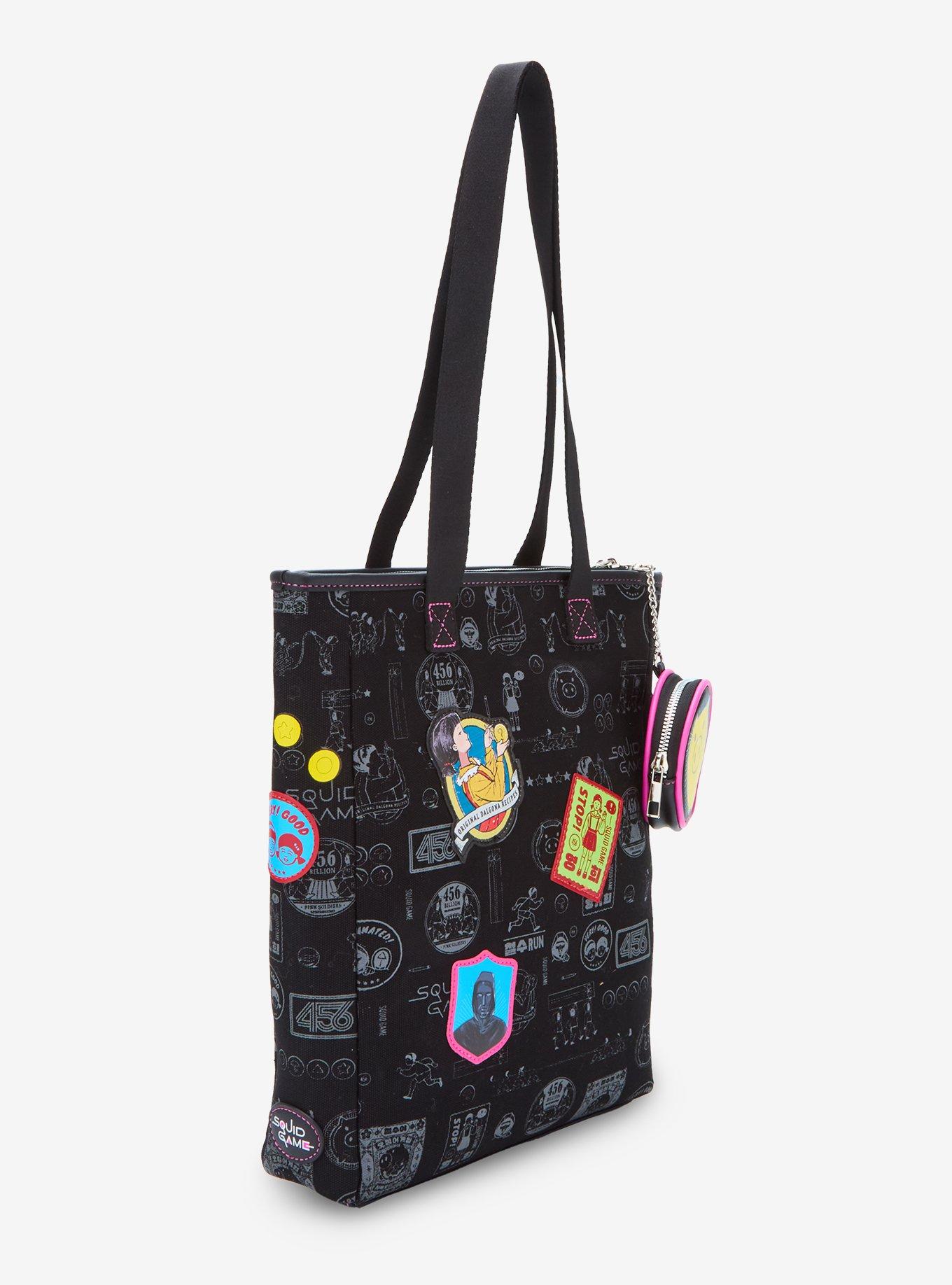 Squid Game Patches Tote Bag, , hi-res