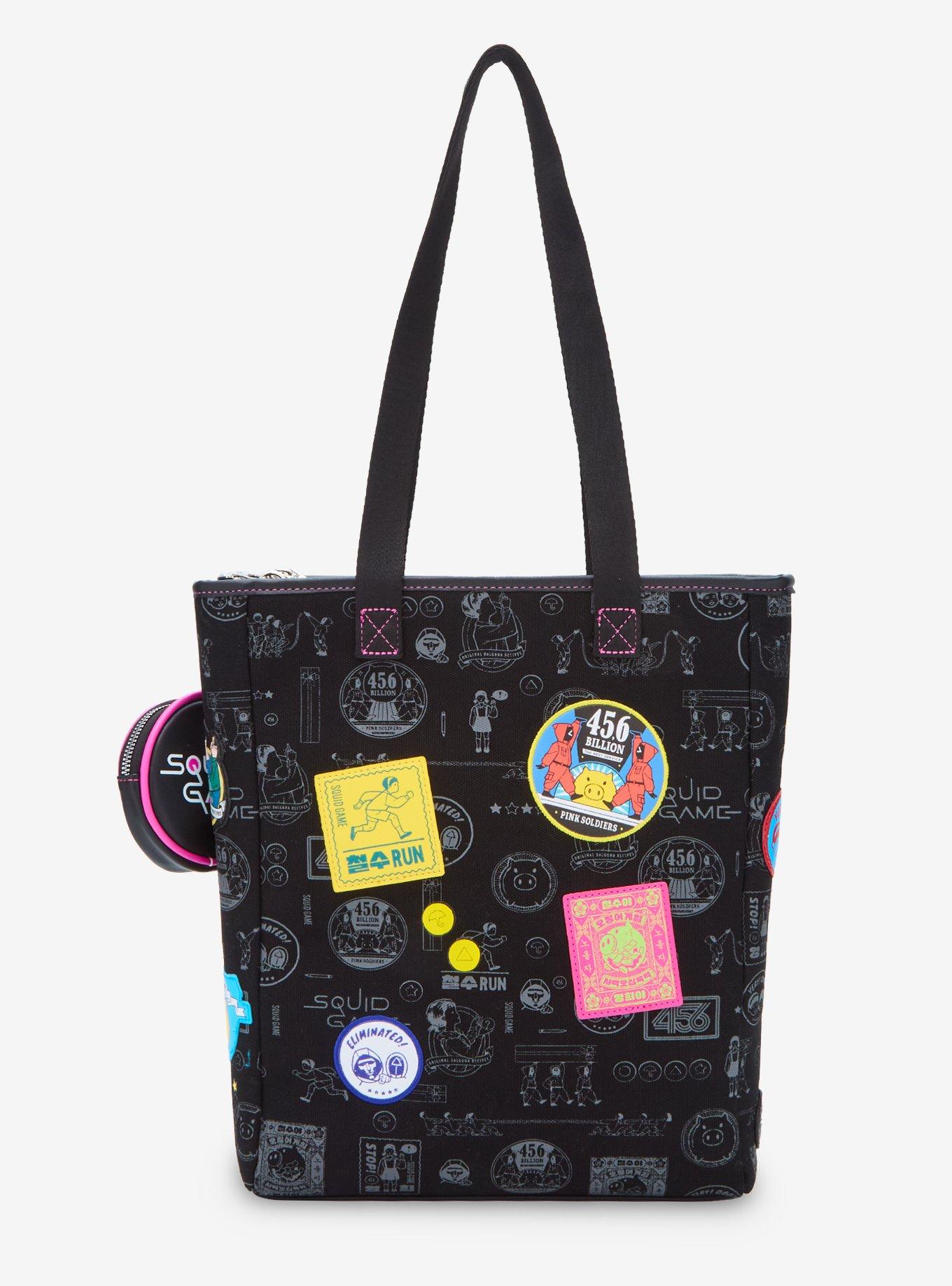 Squid Game Patches Tote Bag, , alternate