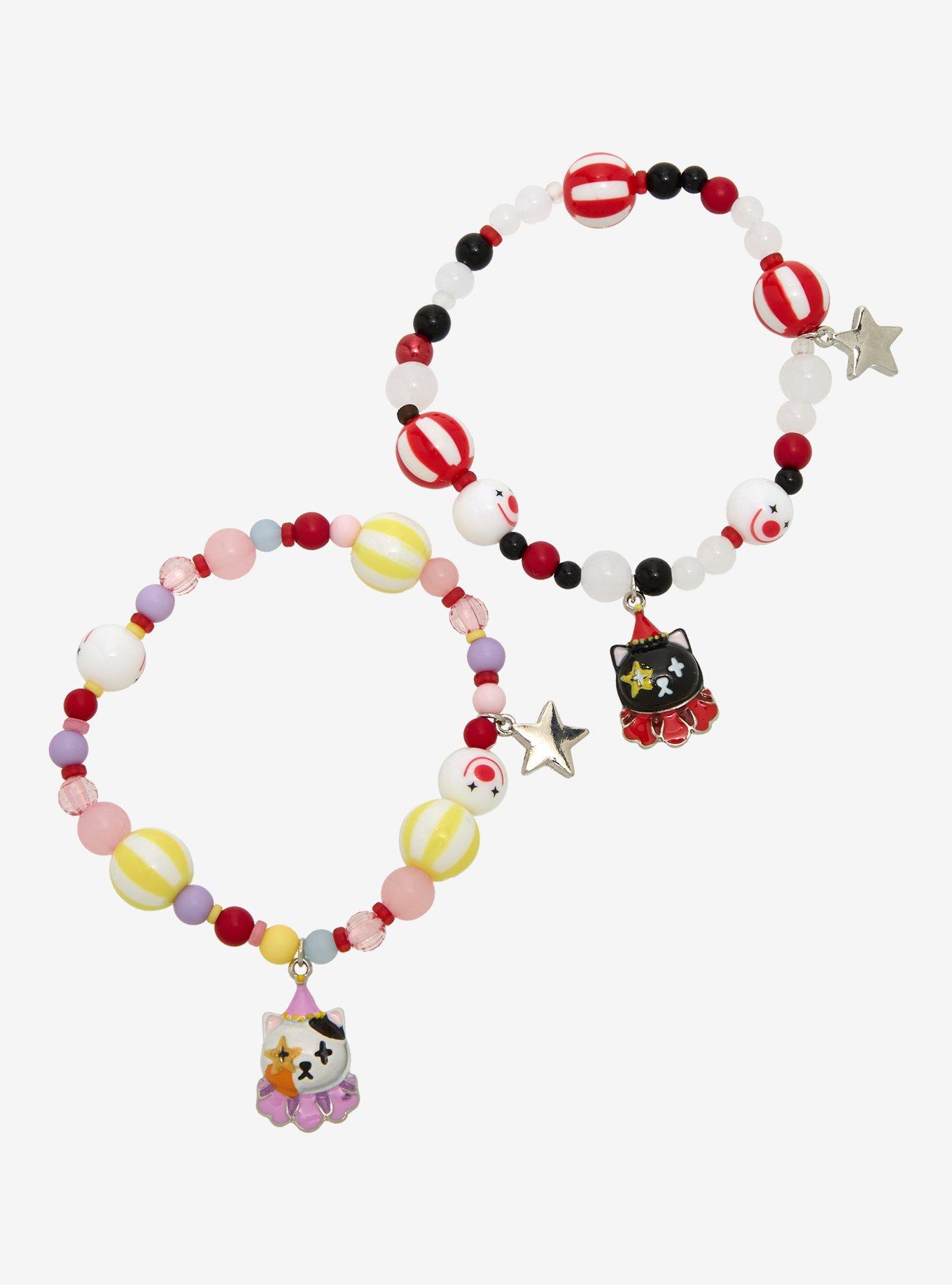 Sweet Society Clown Cat Best Friend Bead Bracelet Set, , alternate