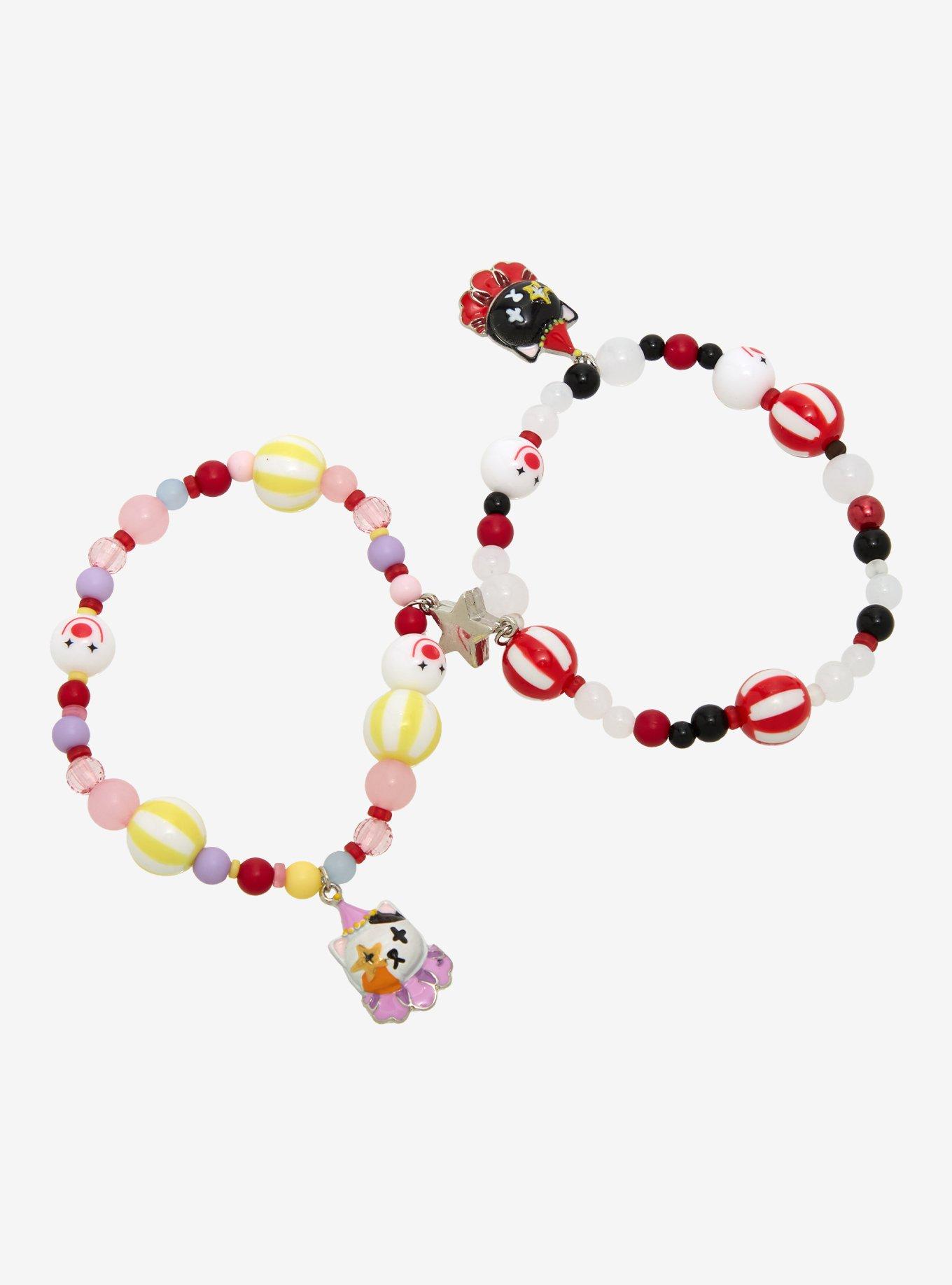 Sweet Society Clown Cat Best Friend Bead Bracelet Set, , alternate