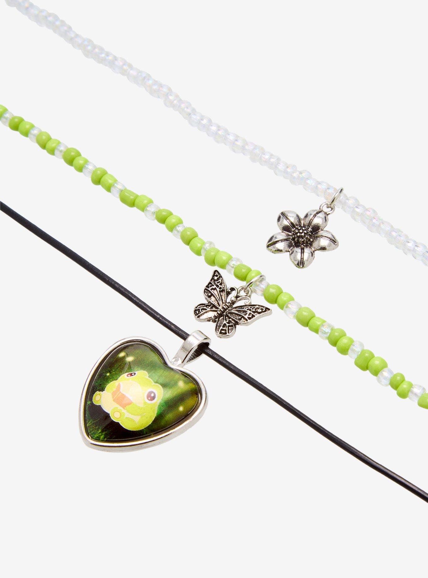 Thorn & Fable Reading Frog Necklace Set, , alternate