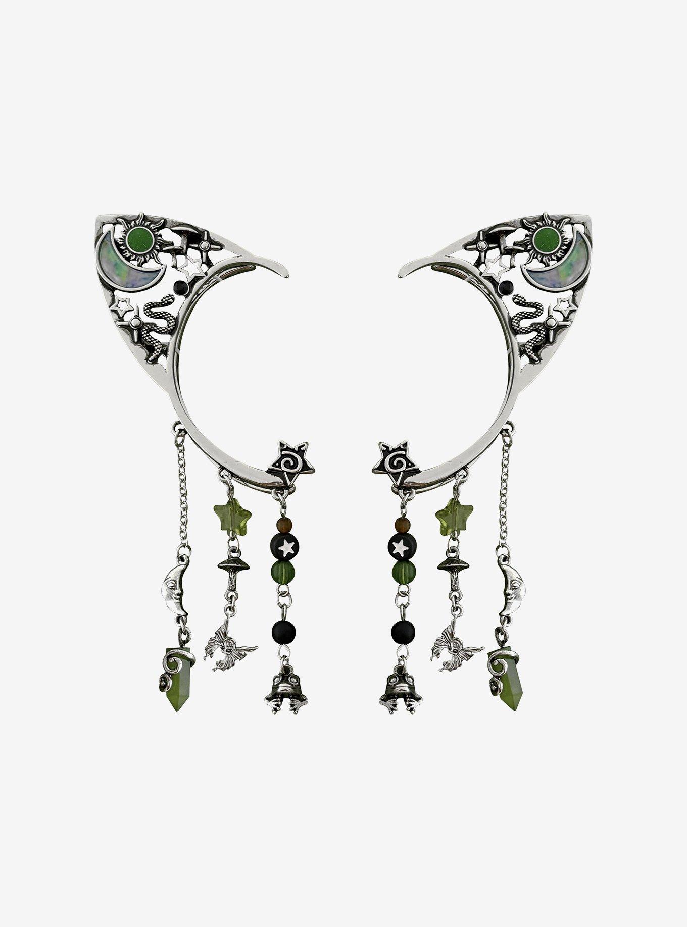 Thorn & Fable Celestial Forest Grunge Ear Cuffs, , hi-res