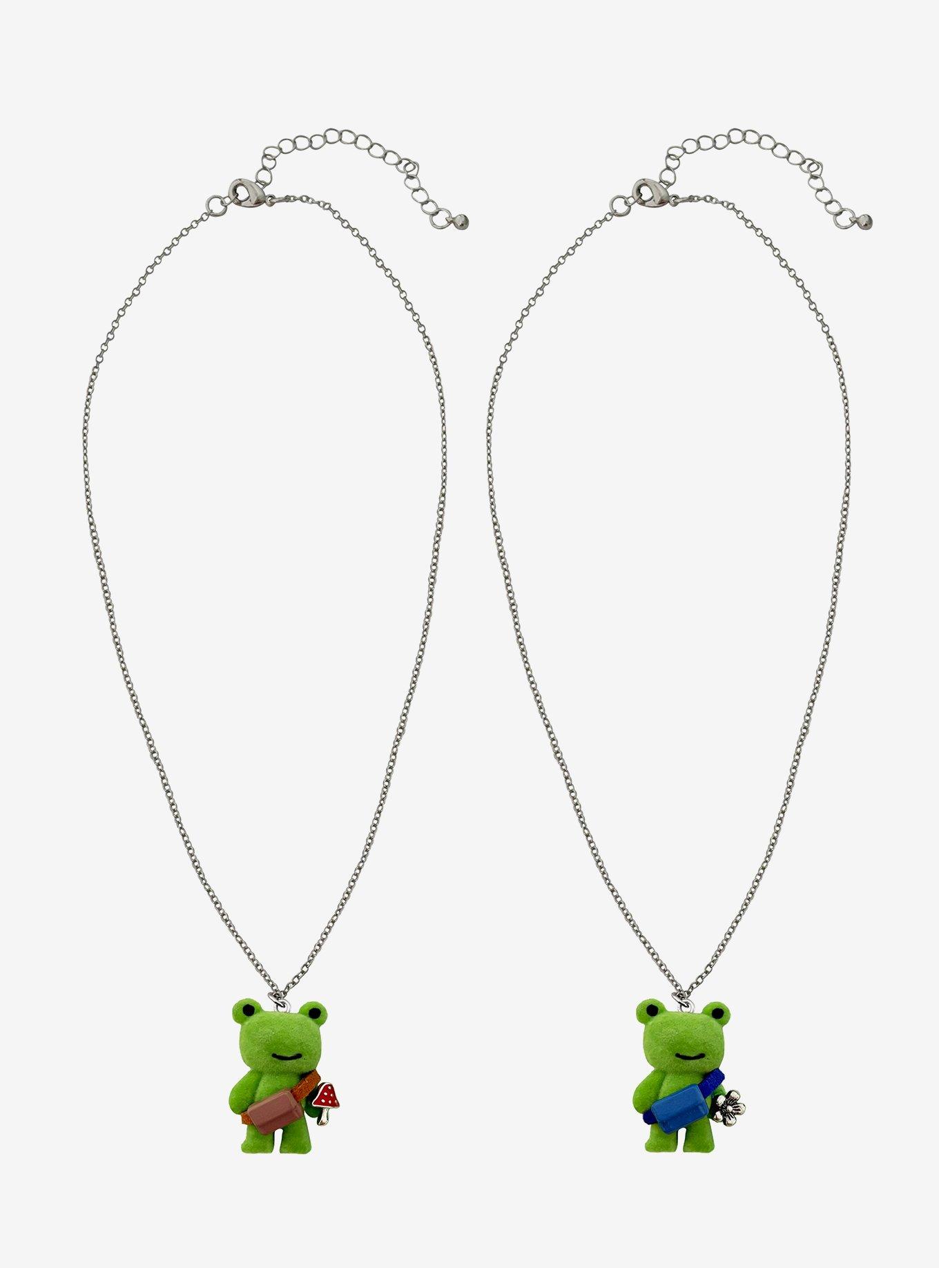 Thorn & Fable Frog Fanny Pack Best Friend Necklace Set, , hi-res