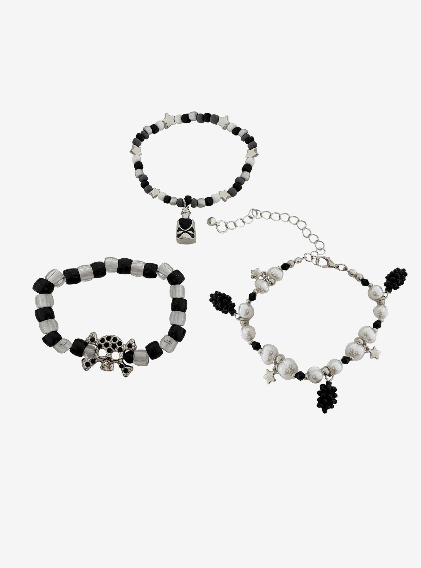 Thorn & Fable Poison Berry Skull Bracelet Set, , hi-res