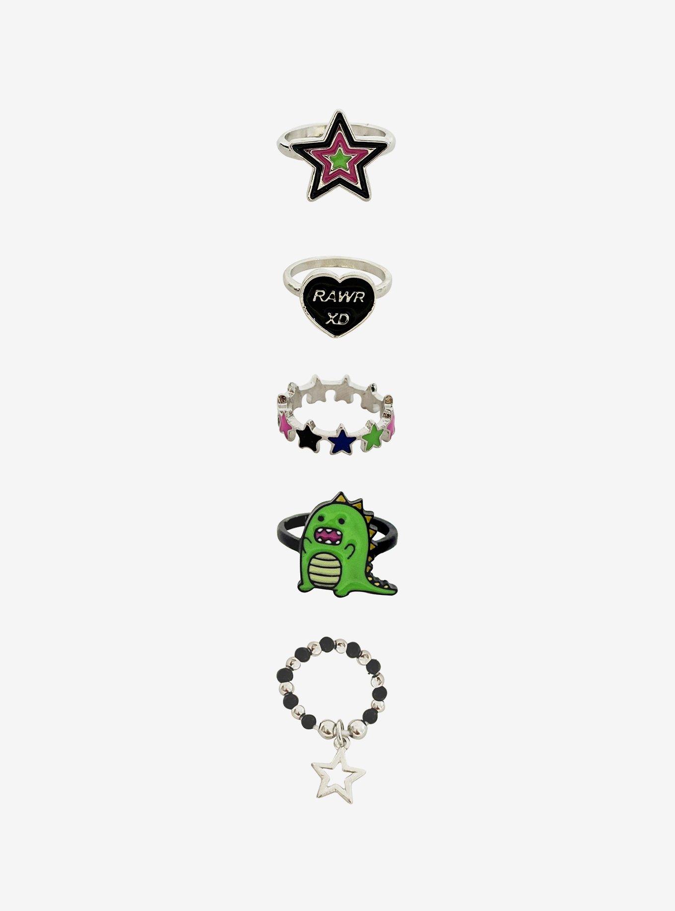 Rawr Dinosaur Ring Set, , hi-res