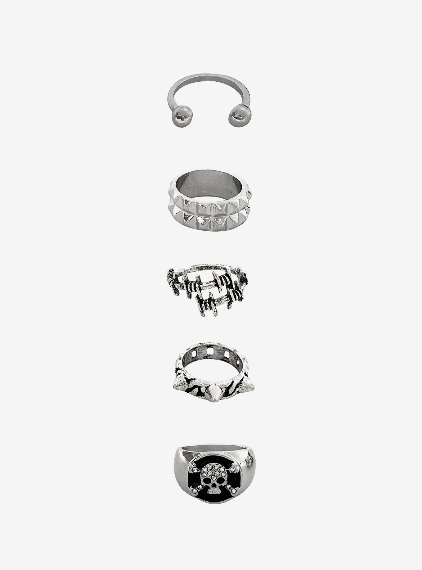 Barbed Wire & Stud Ring Set, , hi-res