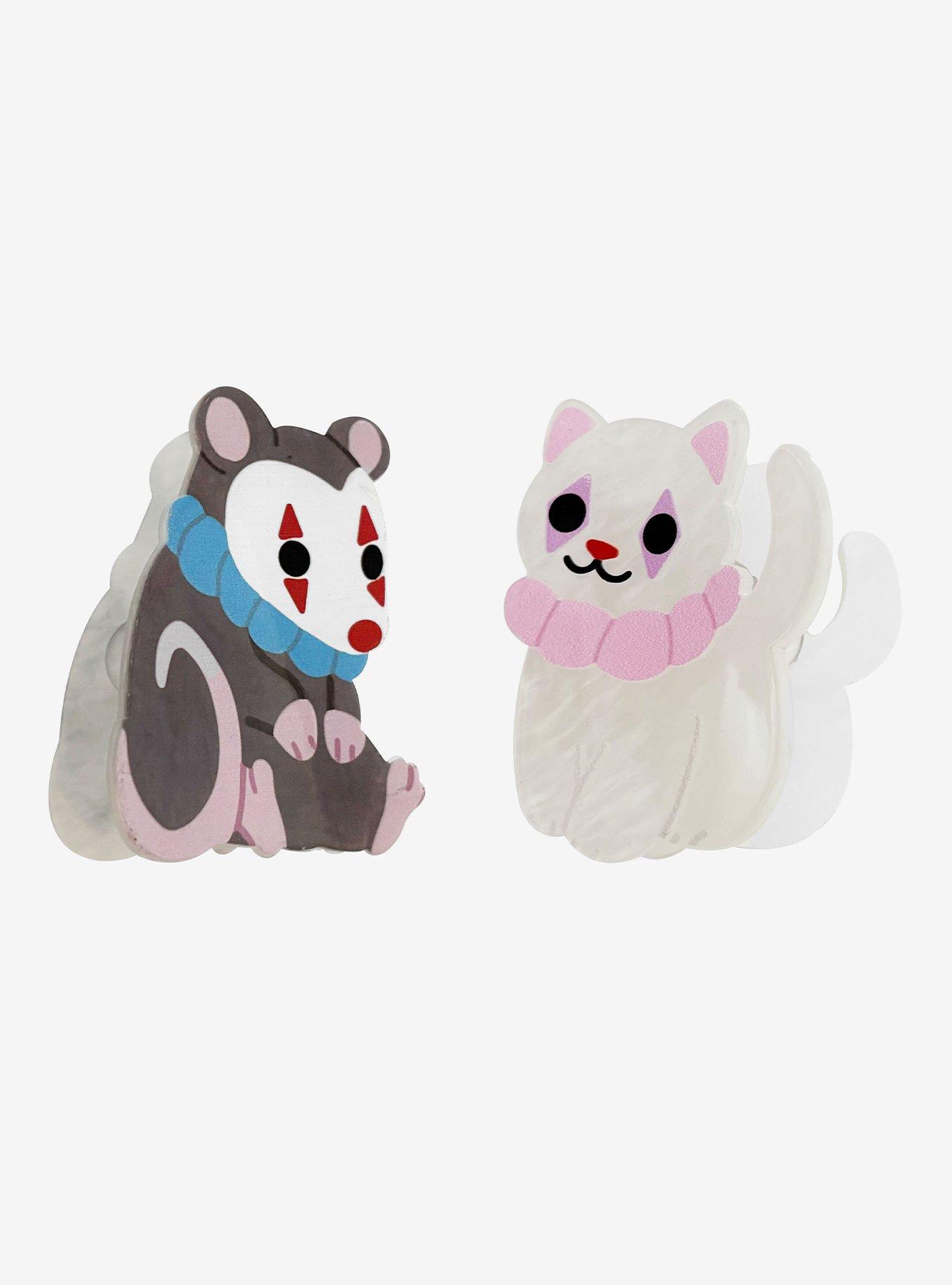 Sweet Society Clown Possum & Cat Claw Hair Clip Set, , hi-res