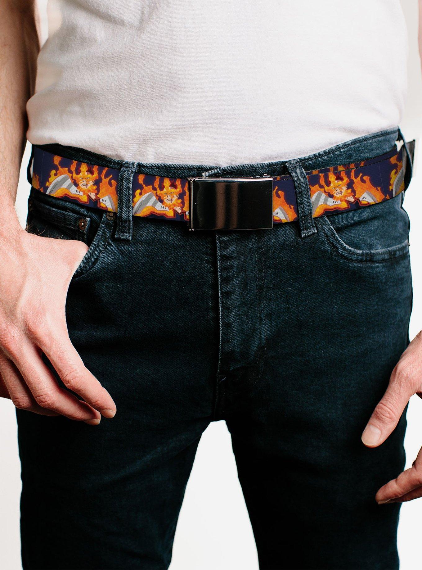 My Hero Academia Flame Hero Endeavor Pose Blue Flip Web Belt, , hi-res